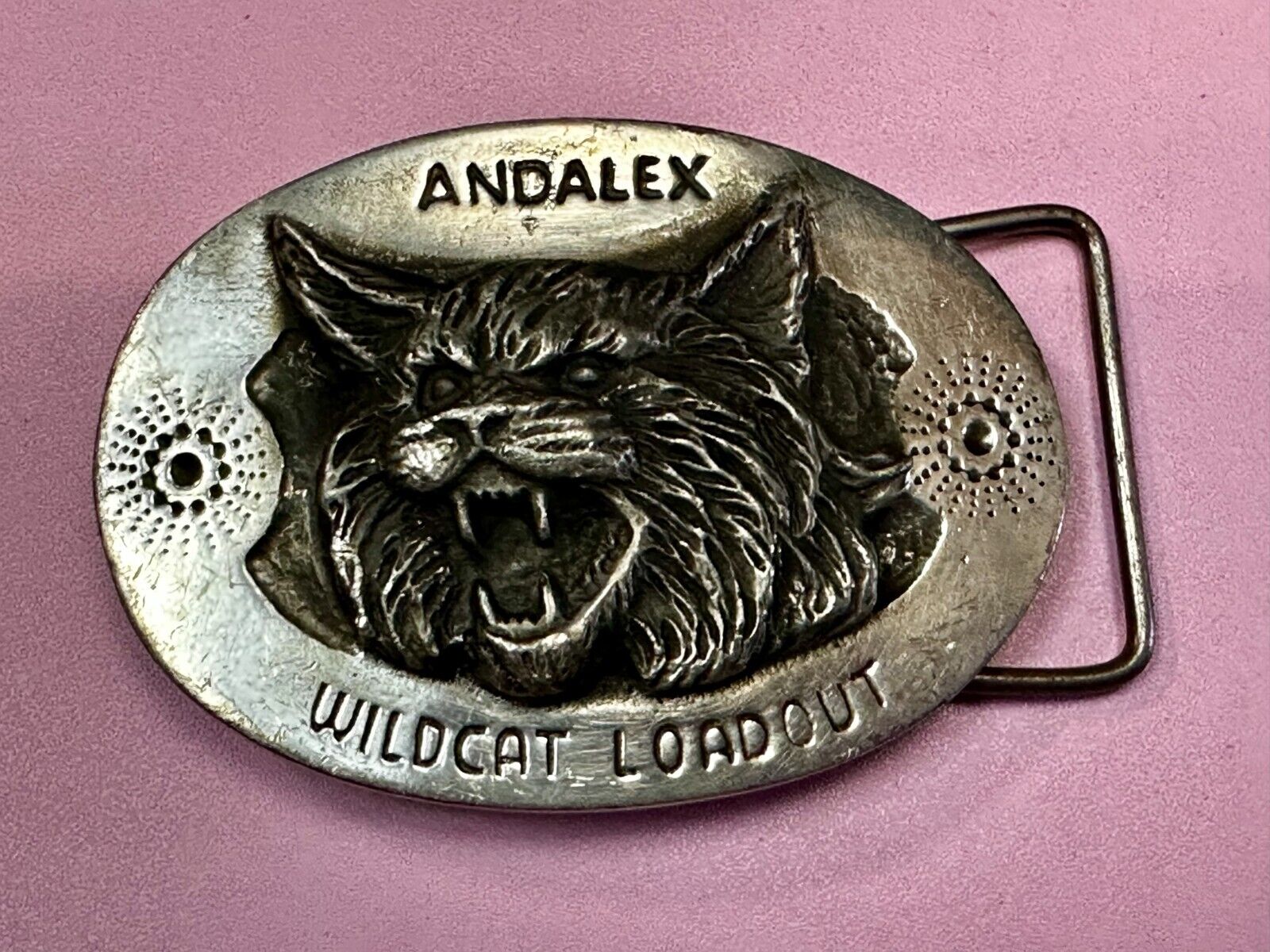 Andalex Wildcat Loadout Vintage Belt Buckle by Sculpture Artist Gary Frazen