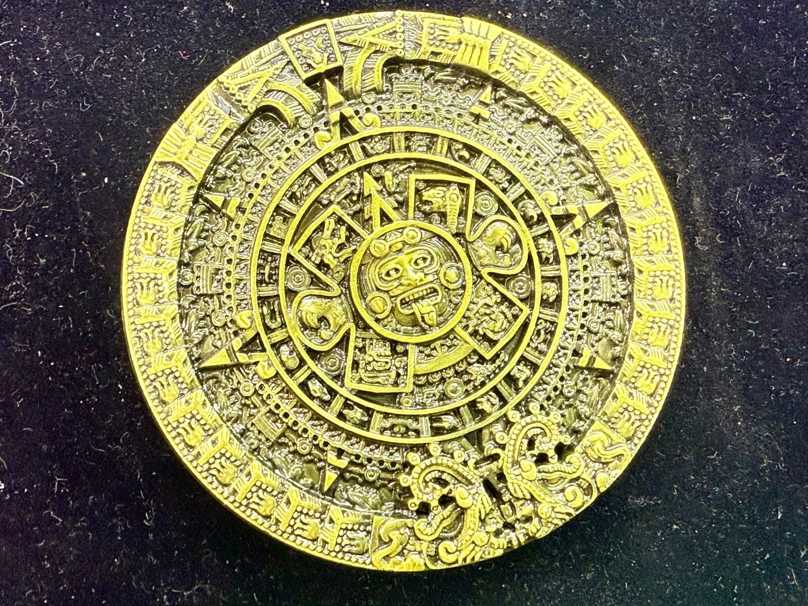 Aztec Mayan Mexican Calendar Native Indian Calendario DEL SOL Belt Buckle