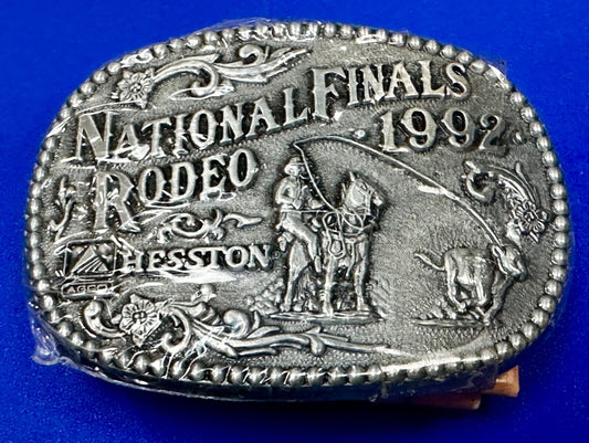 1992 NFR National Finals Rodeo  NOS Youth Size ADM Commemorative Belt Buckle
