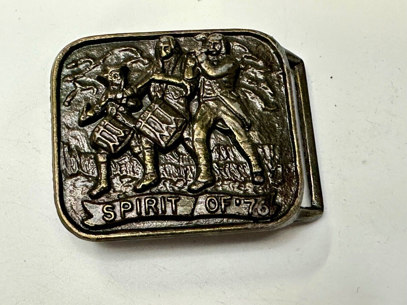 Spirit of 76 Marching Band American Patriot Patriotic Vintage Belt Buckle