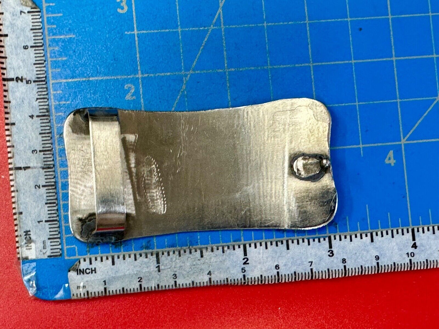 Unique Silver tone Flowing Flower Theme? belt buckle w/ blnak banner to engrave