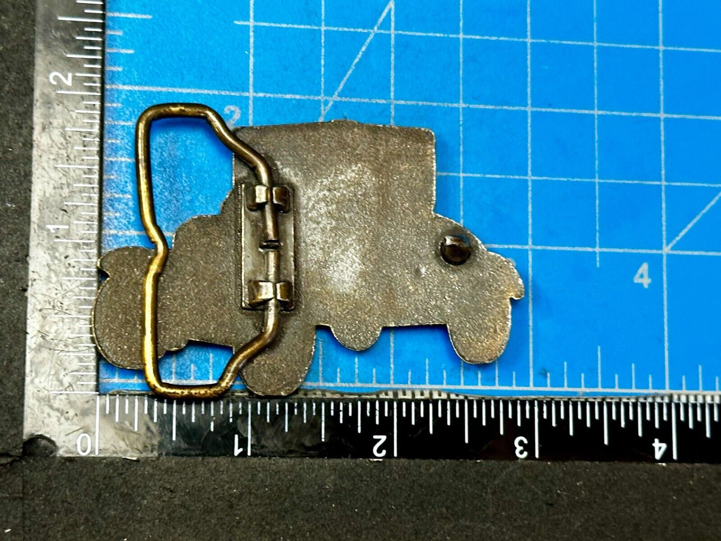 Antique Car Collector's Dealers Cutout Shaped Vintage Belt Buckle
