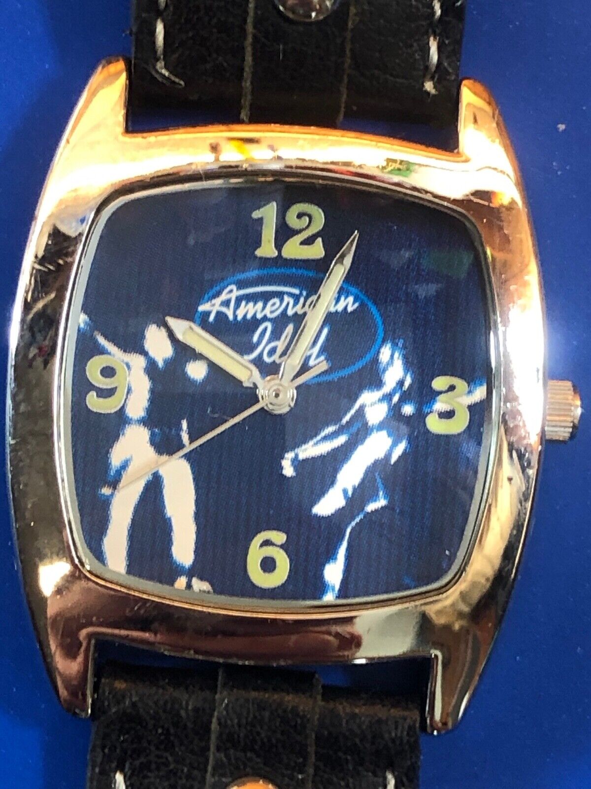 American Idol Silver Tone Black Band Excellent Condition  Watch - Ultimate Fan! 