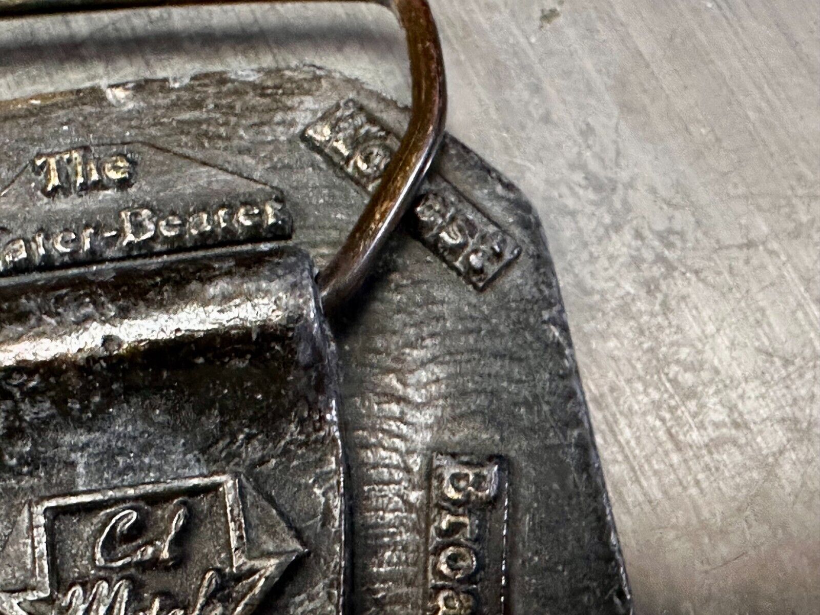 AQUARIUS Jan 21 - Feb 19  Horoscope Astrological Zodiac Cal Metals Belt Buckle