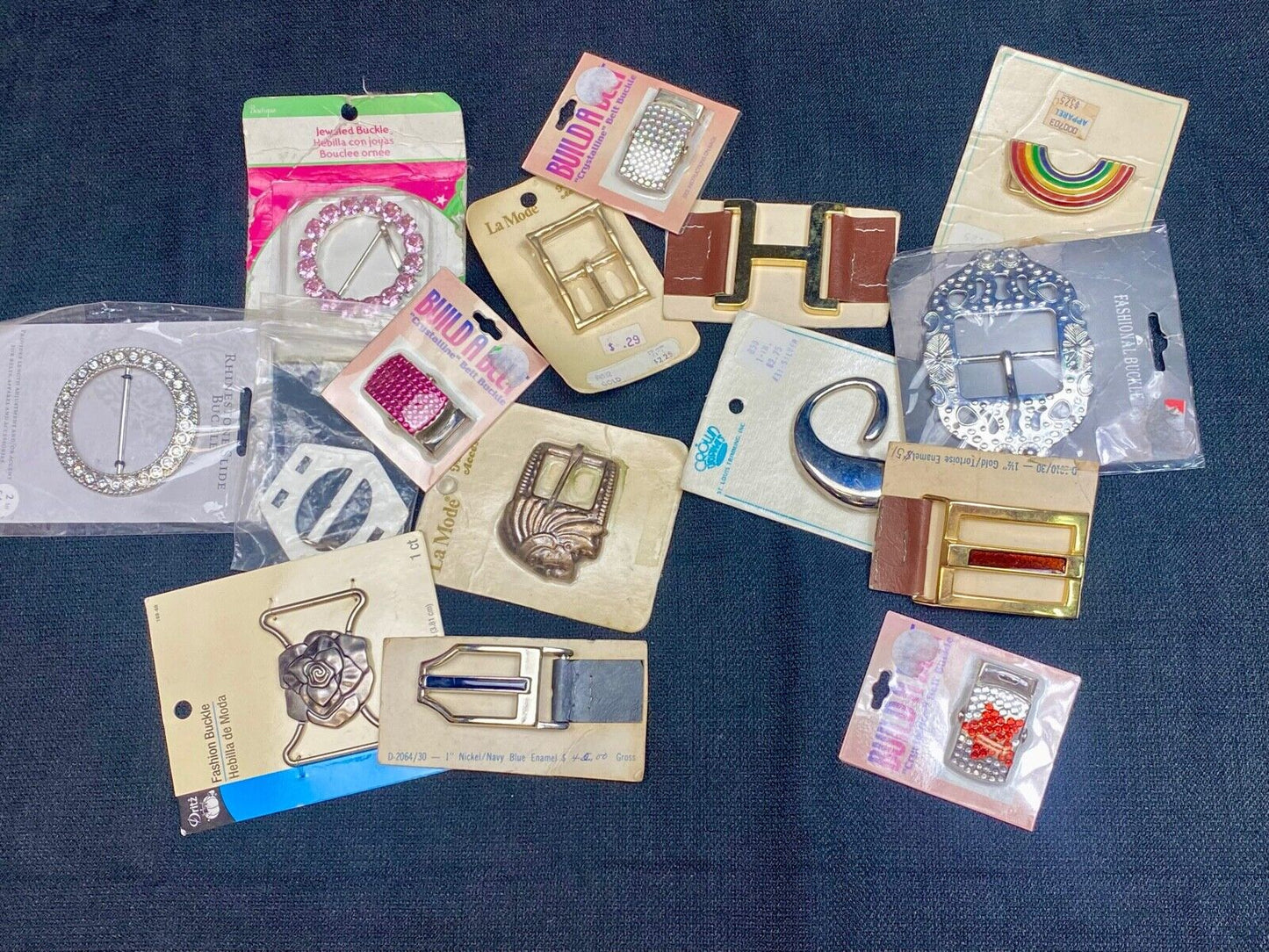 NOS Vintage TO RETRO Belt buckles scarf slides -  Lot, Grab Bag - Resale Gifts!