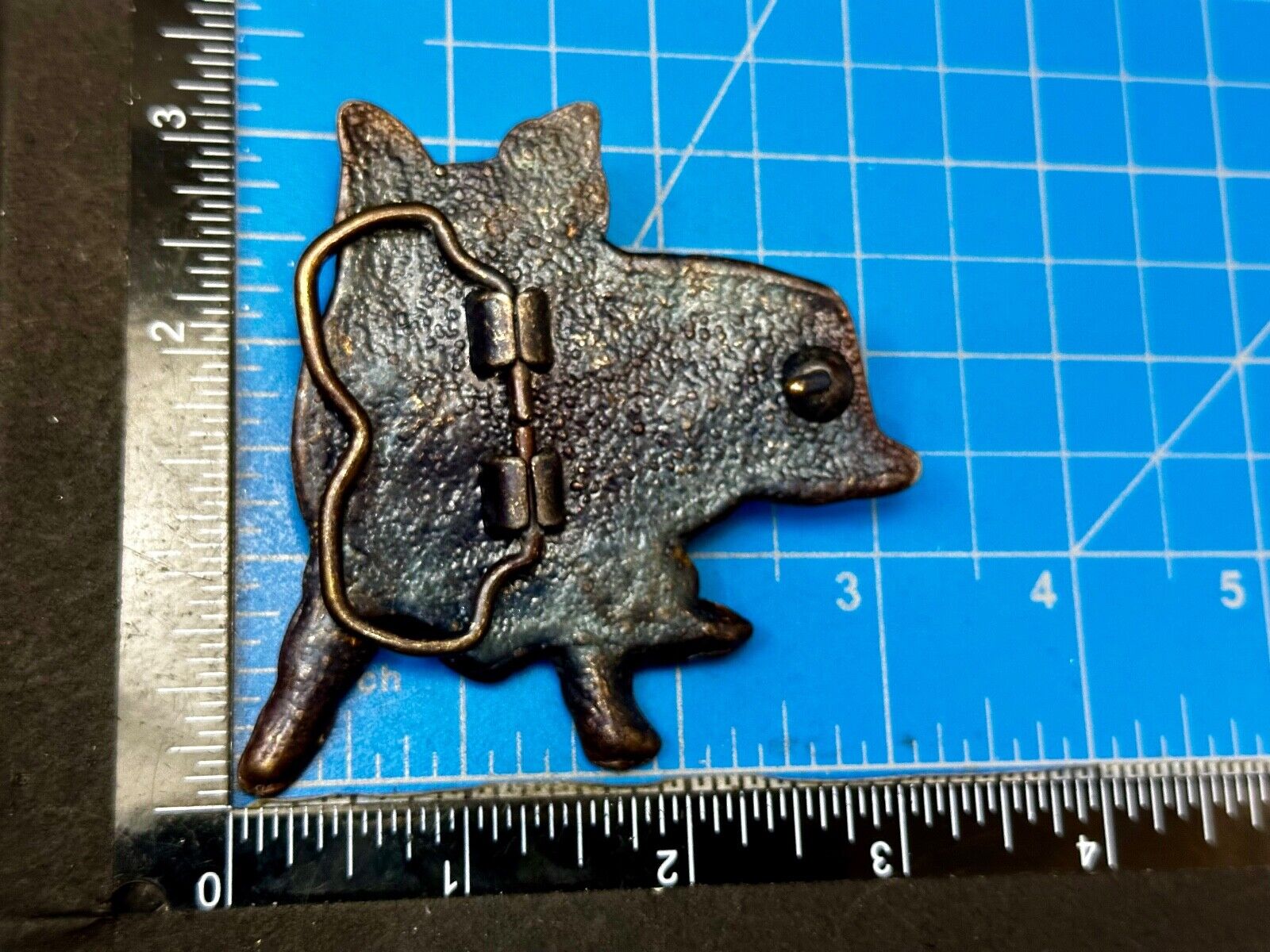 Adorable Collie Dog Breed Lassie Sitting Breeder Owner Vtg. CutoutBelt Buckle