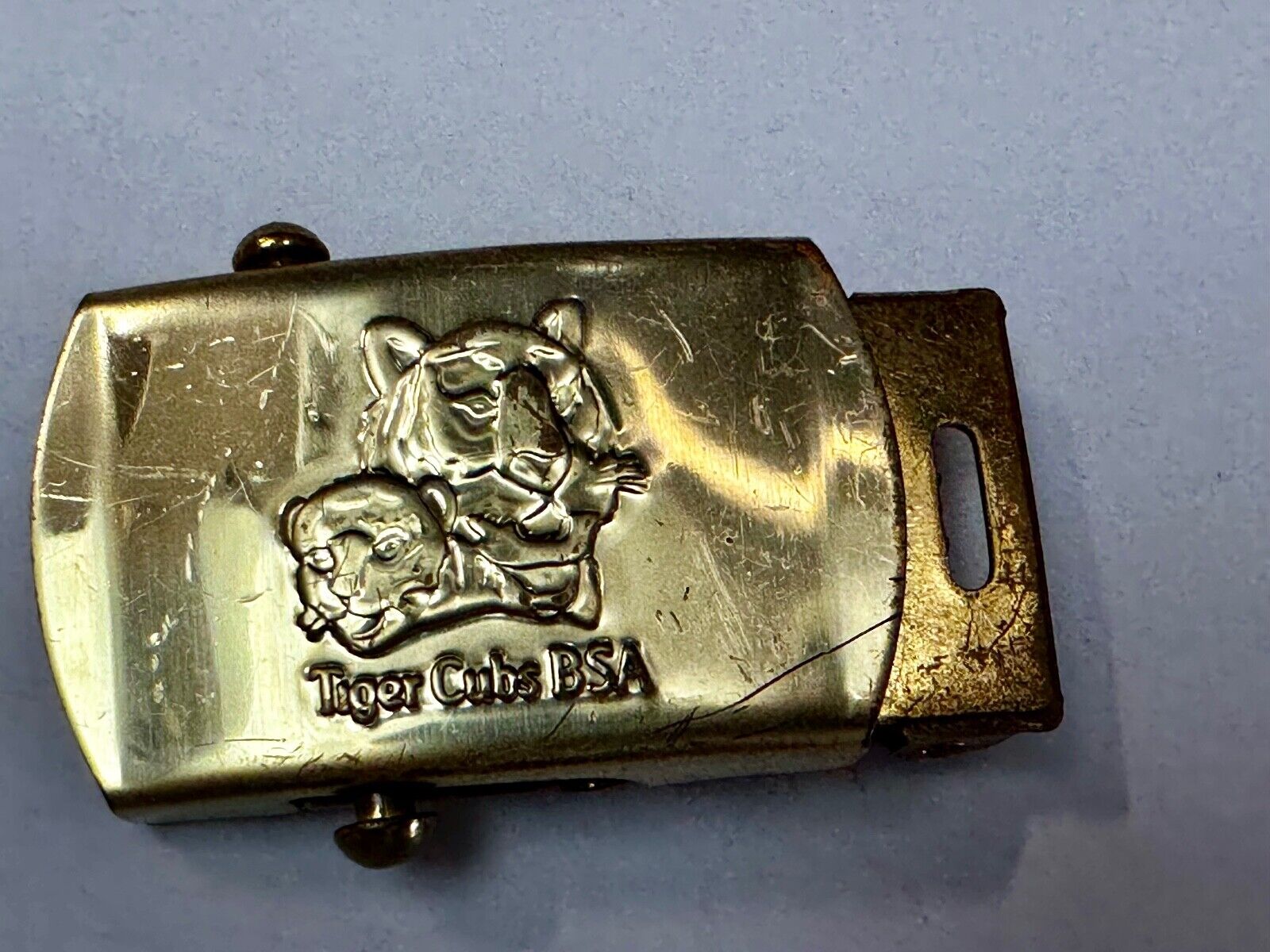 Tiger Cub Scout Replacement Solid Brass USA made Uniform Belt Buckle