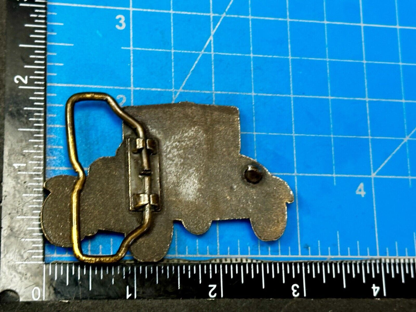 Antique Car Collector's Dealers Cutout Shaped Vintage Belt Buckle