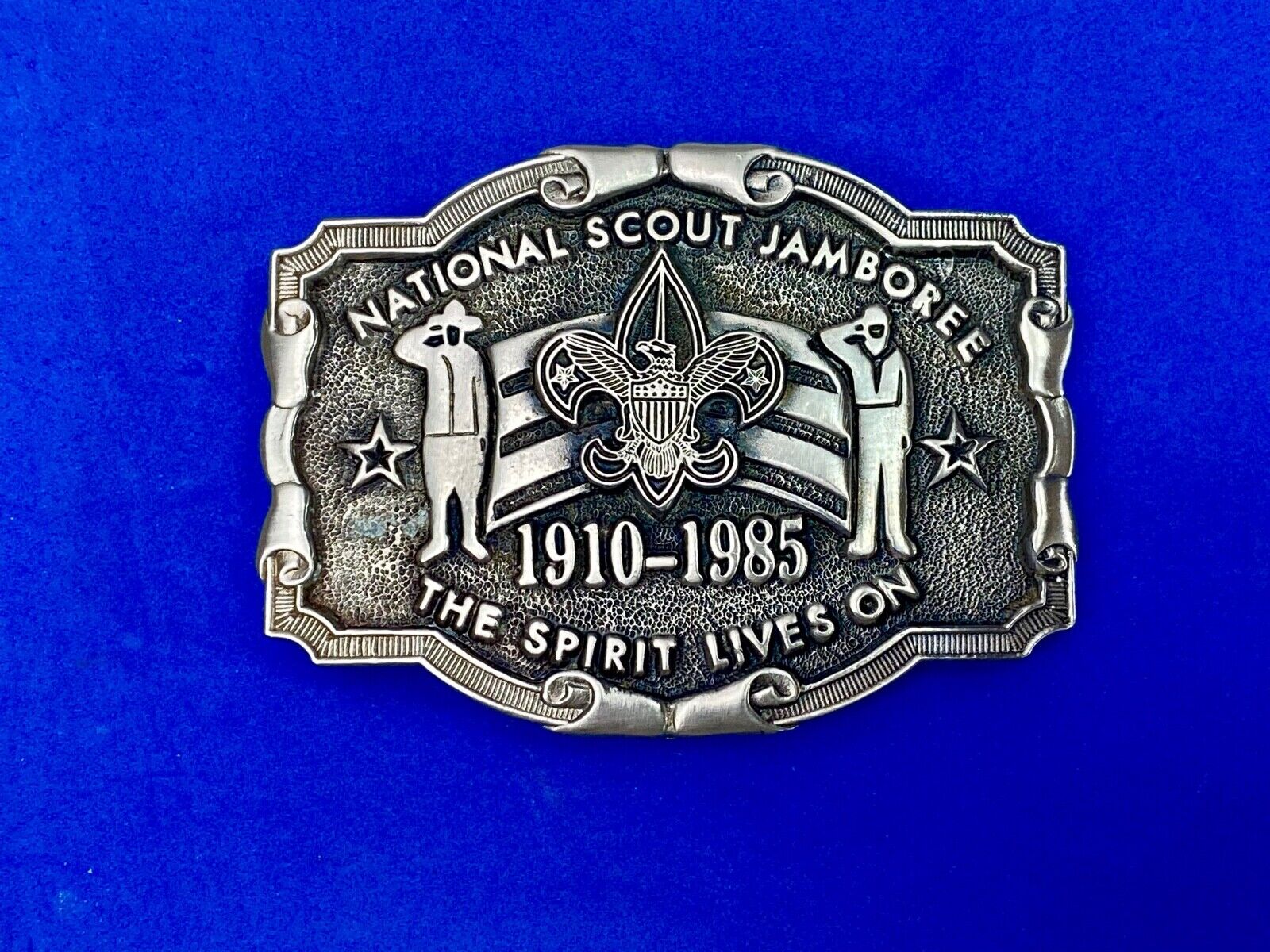 1985 National Scout Jamboree Belt Buckle Boy Scouts Of America By Texas Western 