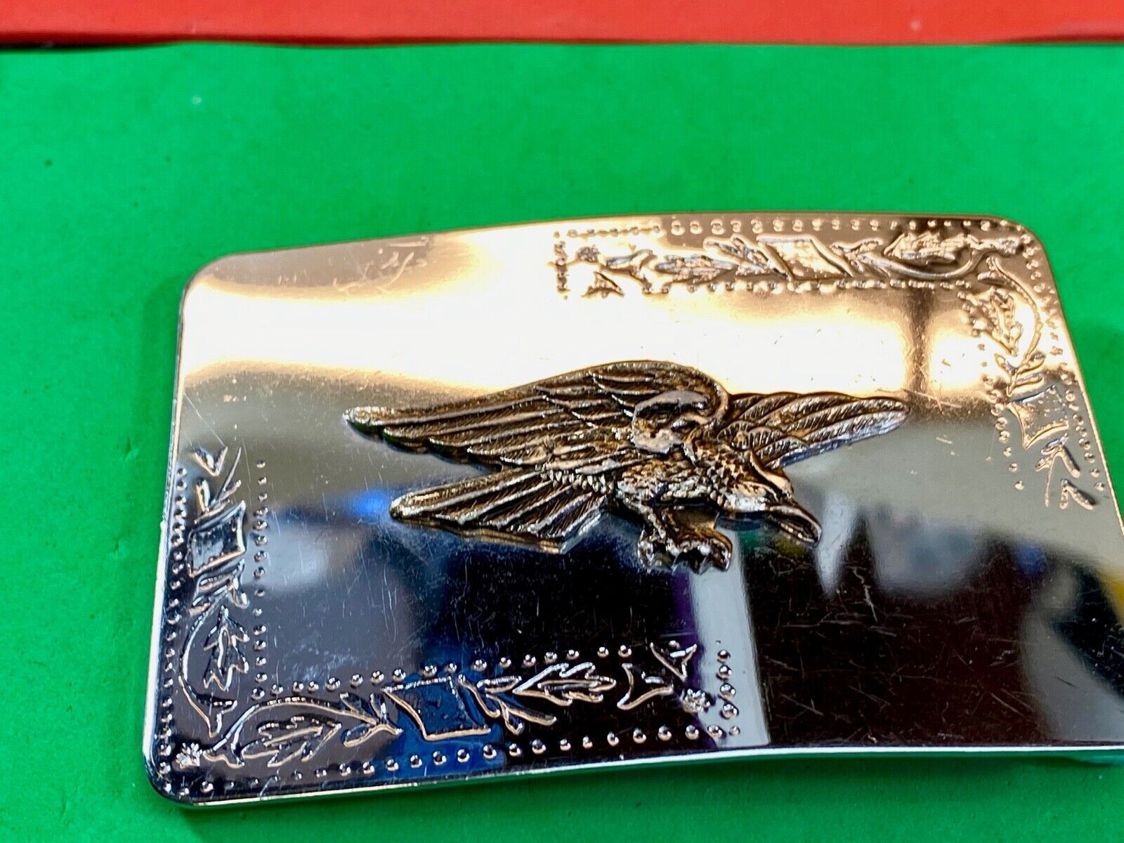 American Eagle Flying Diving Hunting Mirrored Belt Buckle