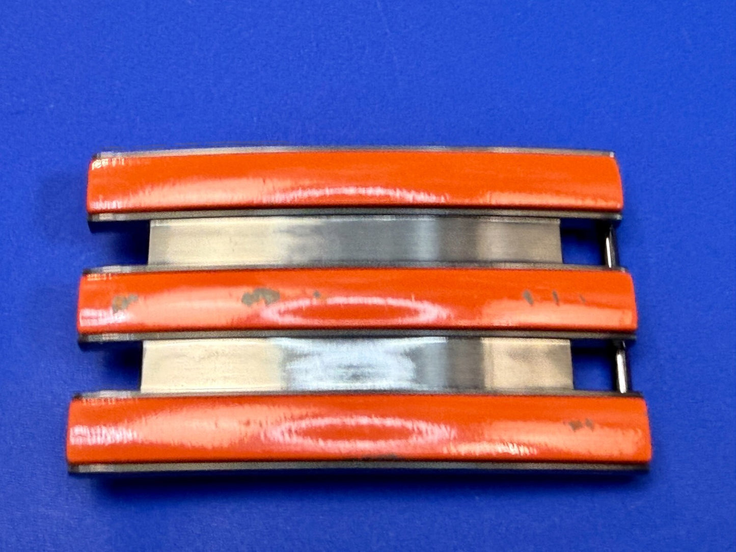Adidas Golf Trophy Used Belt buckle - Orange on black stripes