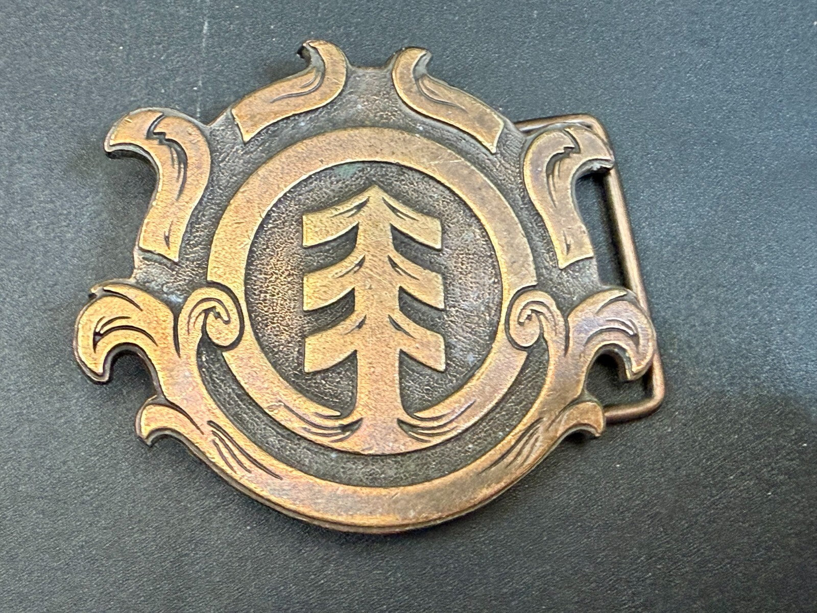 Triple Arrow Emblem Clothing Company? Brass Tone Belt Buckle