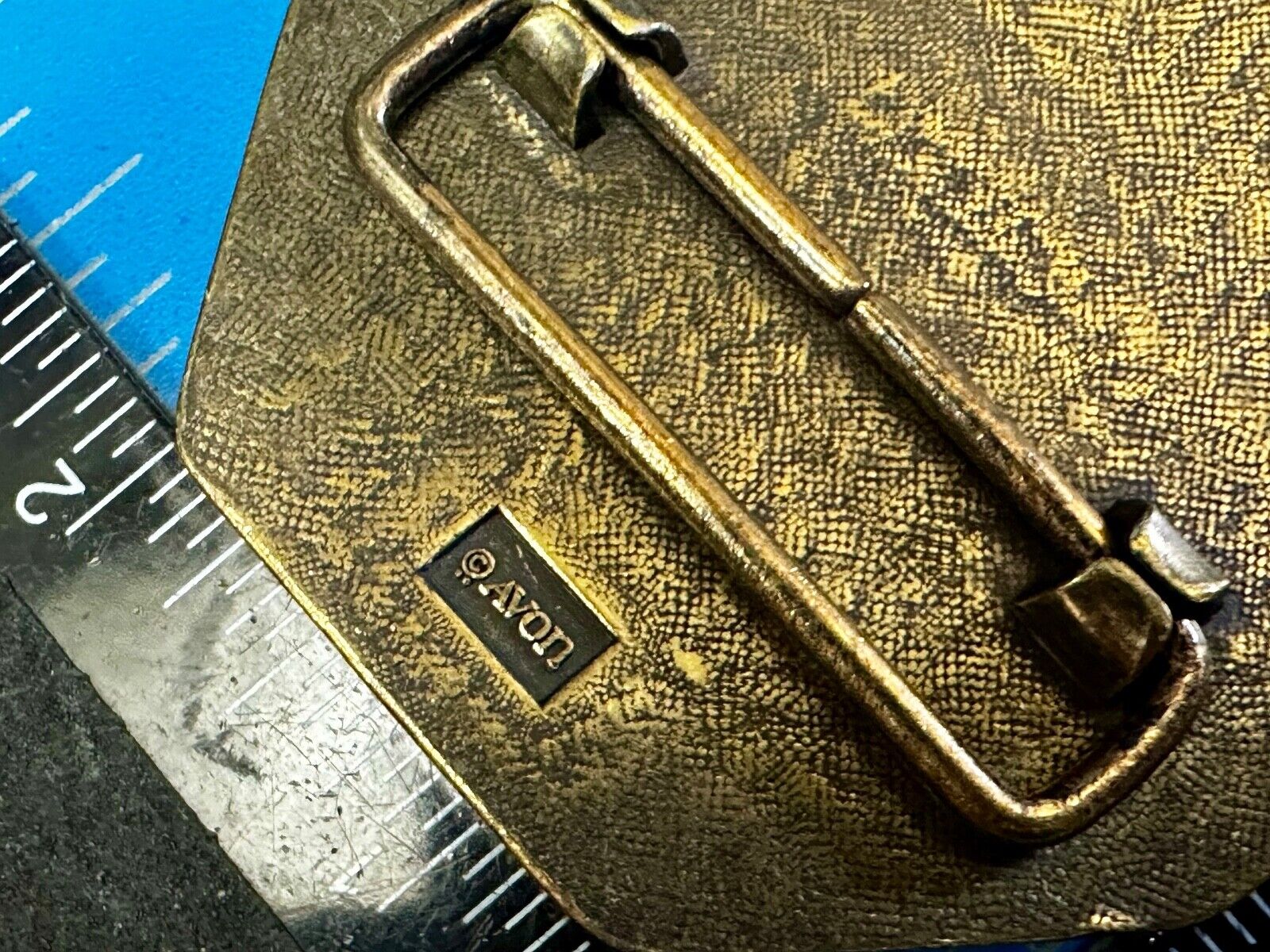 Avon Steam Locomotive Belt Buckle Vintage Collectors RR Railroad Trains Car