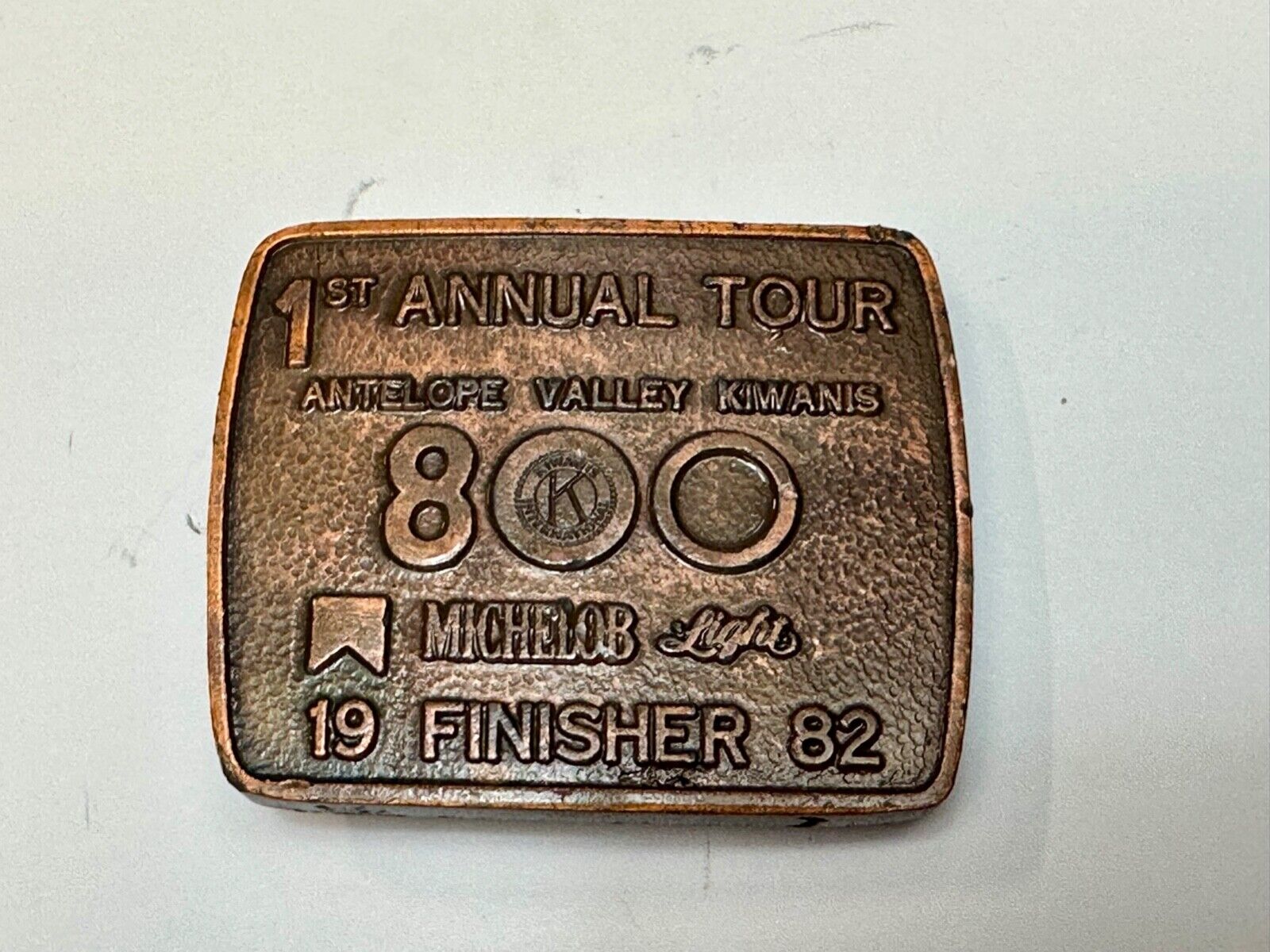 Antelope Valley 800 Kiwanis Finisher Belt Buckle 1st Annual Tour