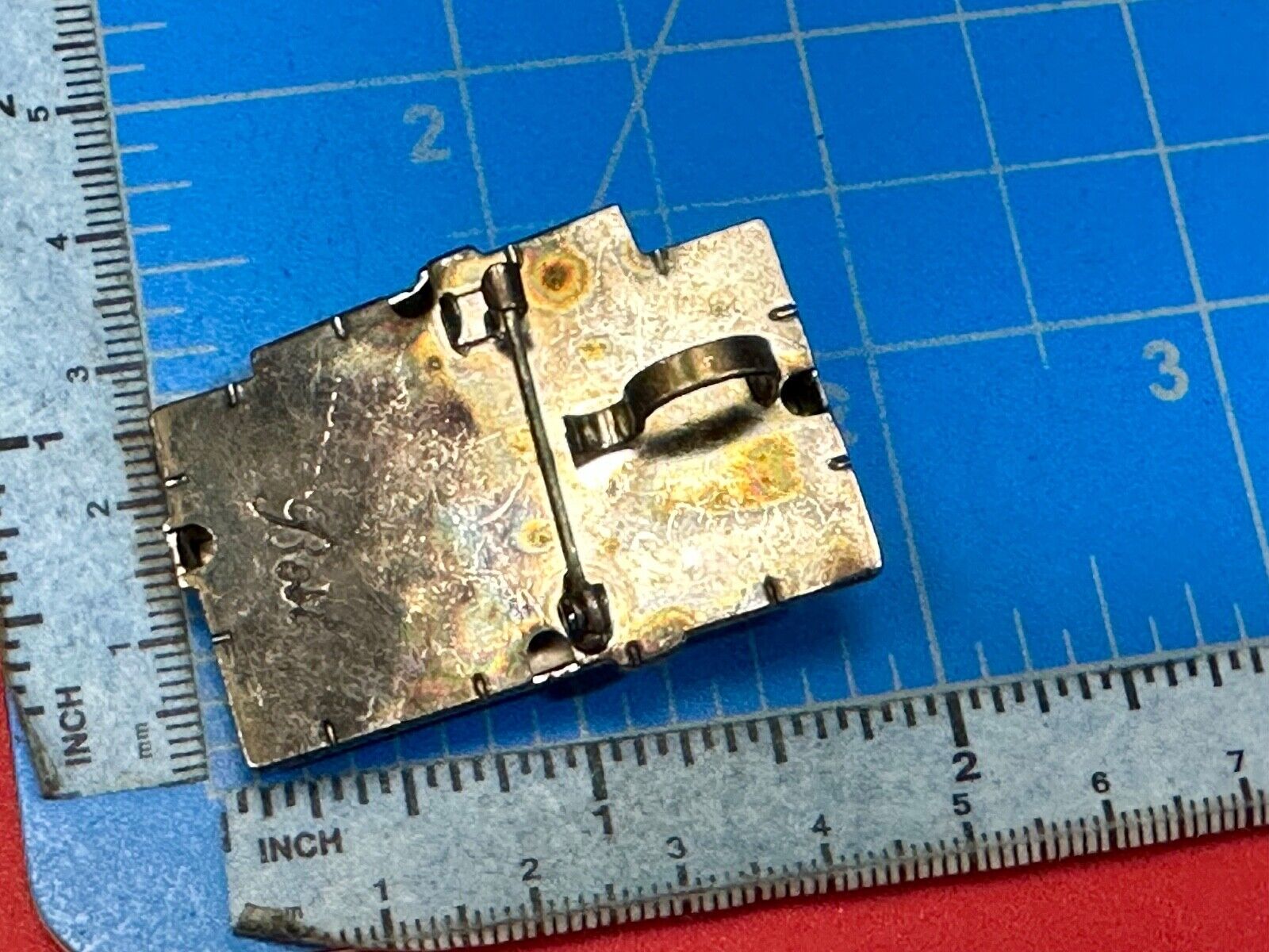 Vintage BEST Christmas Brooch Gift Present Gold Silver Two Tone Pin or PENDANT