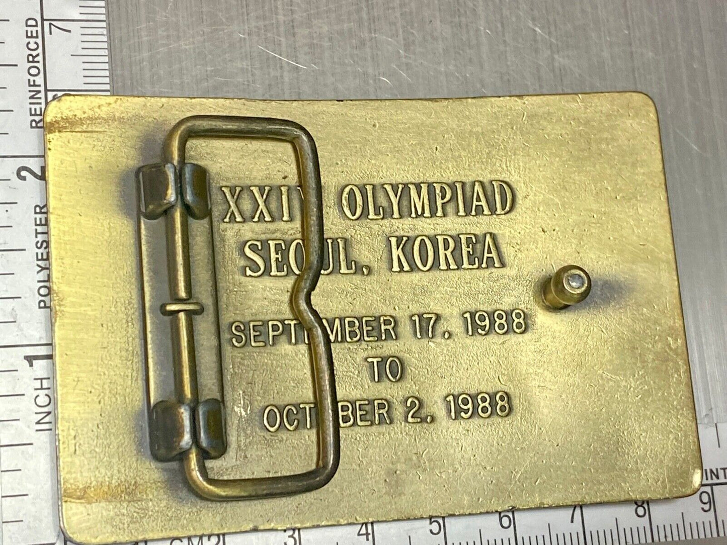 United States Shooting Team 1988, Official Sponsor Belt Buckle Seoul Korea