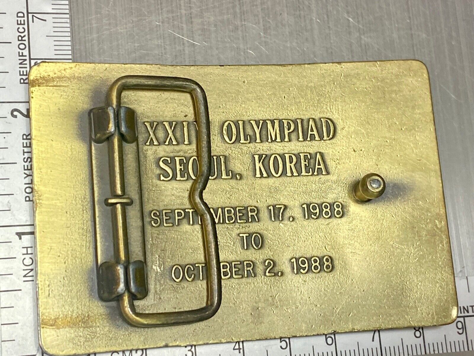 United States Shooting Team 1988, Official Sponsor Belt Buckle Seoul Korea