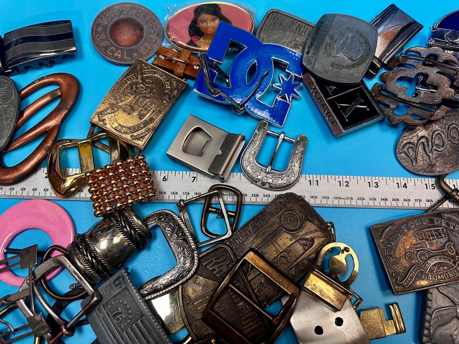 8 Pound LOT Vintage & Modern Belt buckles - Grab Bag - Resale Opportunity Gifts!