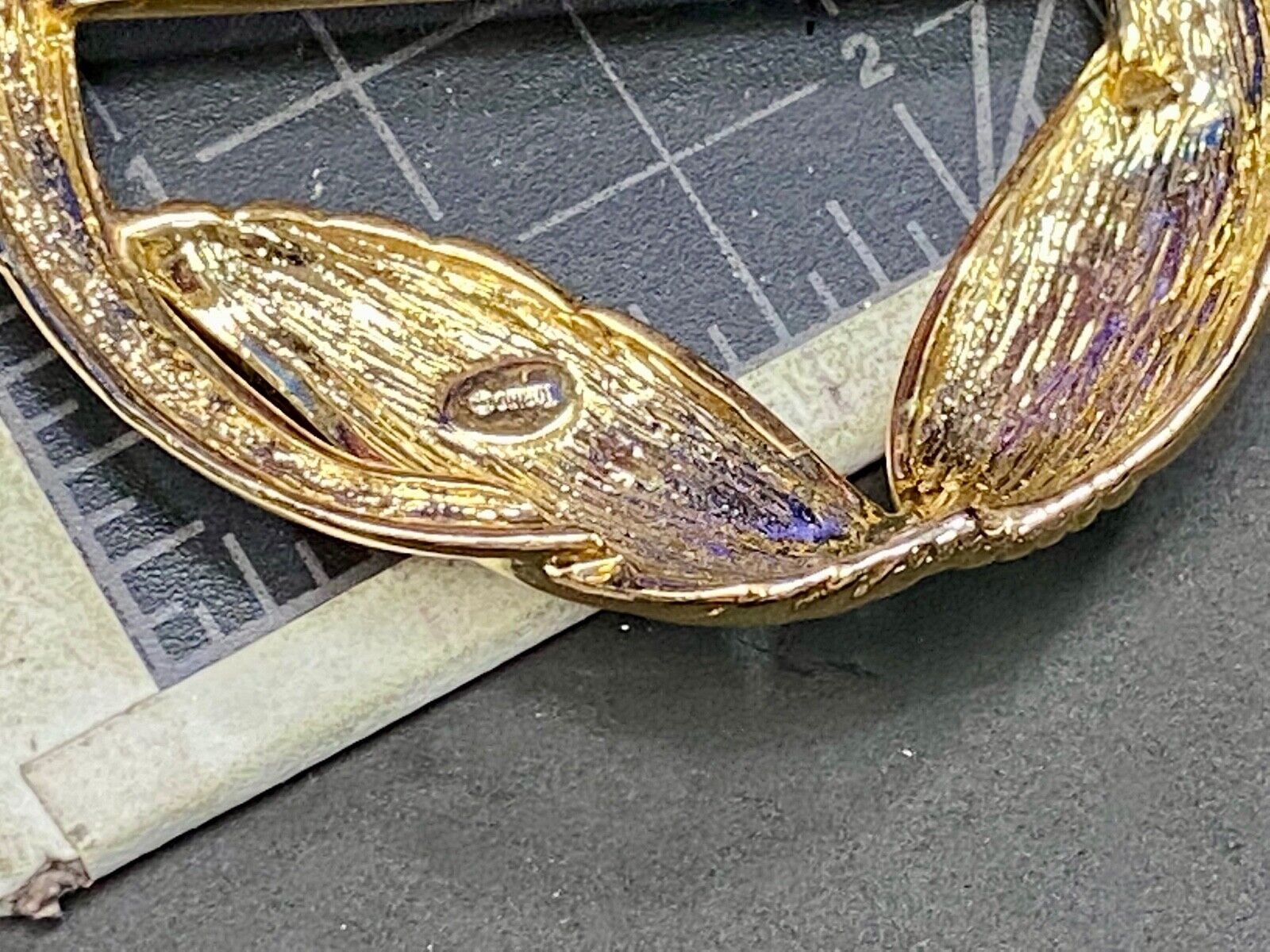 Torino Signed Gold Tone Round Scarf Tie Clip Belt Buckle Plus Bonus Belt Buckle 