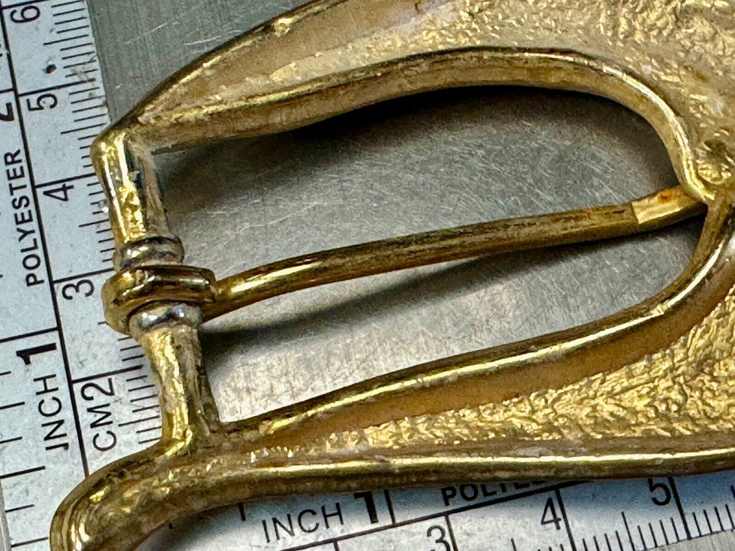Victorian vibe - vintage gold tone replacement belt buckle