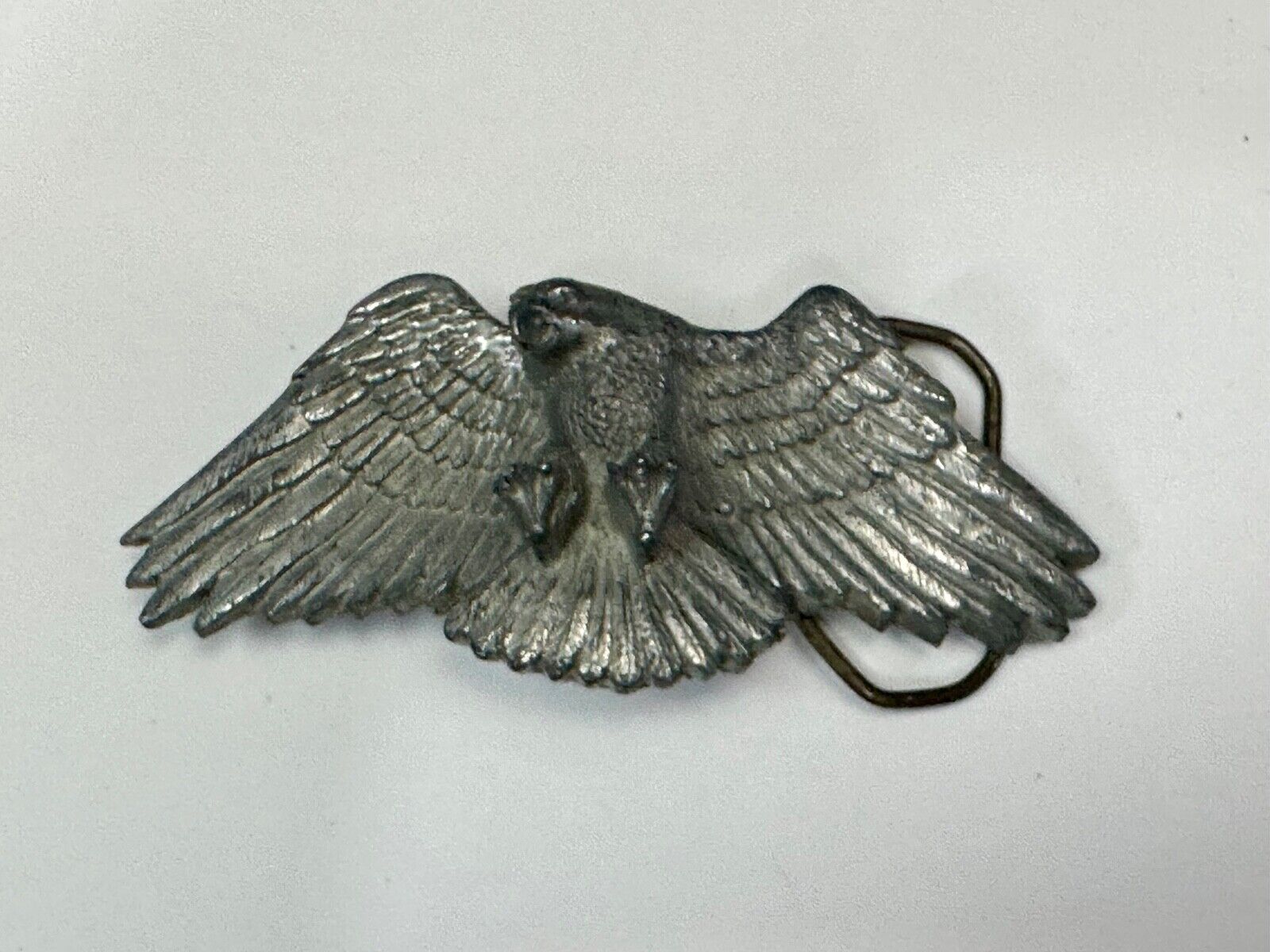 Vintage Figural Eagle Patriotic American USA Great American belt buckle Co