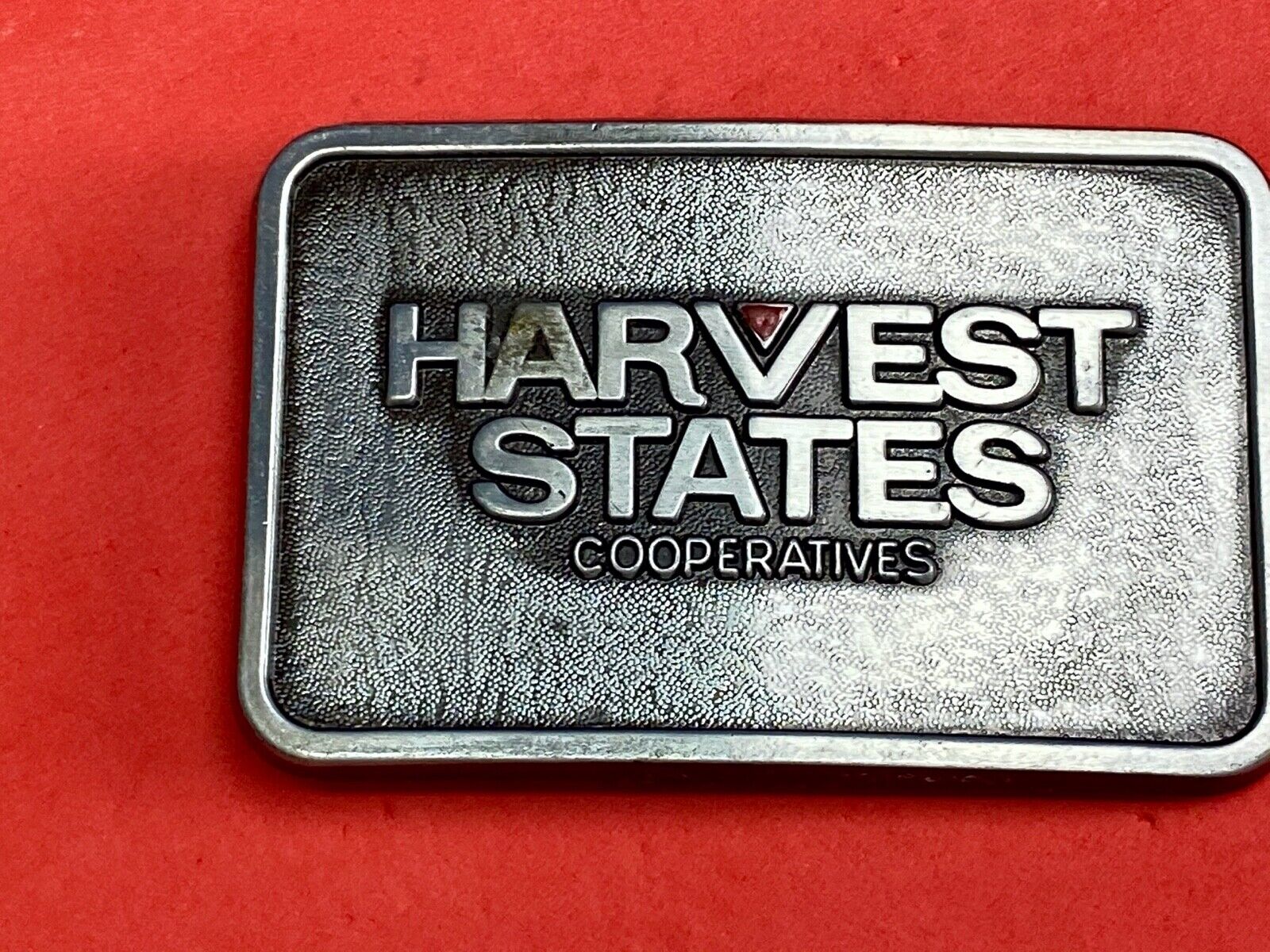 Vintage Harvest States Cooperatives Farming Community belt buckle 