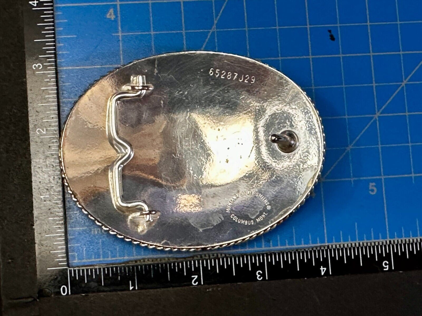 2002 Bartlessville OK Rodeo Trophy Chad Bradley Montana Silversmiths Belt Buckle