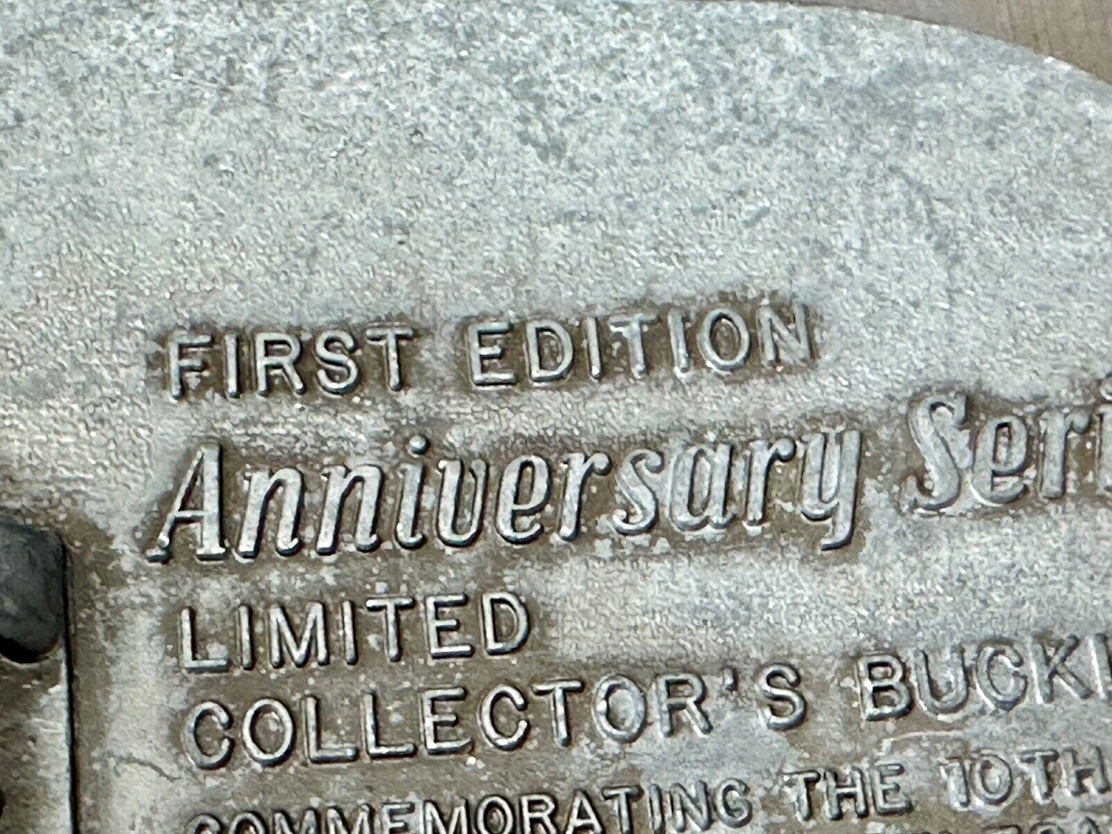 1983 Hesston National Finals Rodeo 25th Anniversary Adult Collectors Belt Buckle