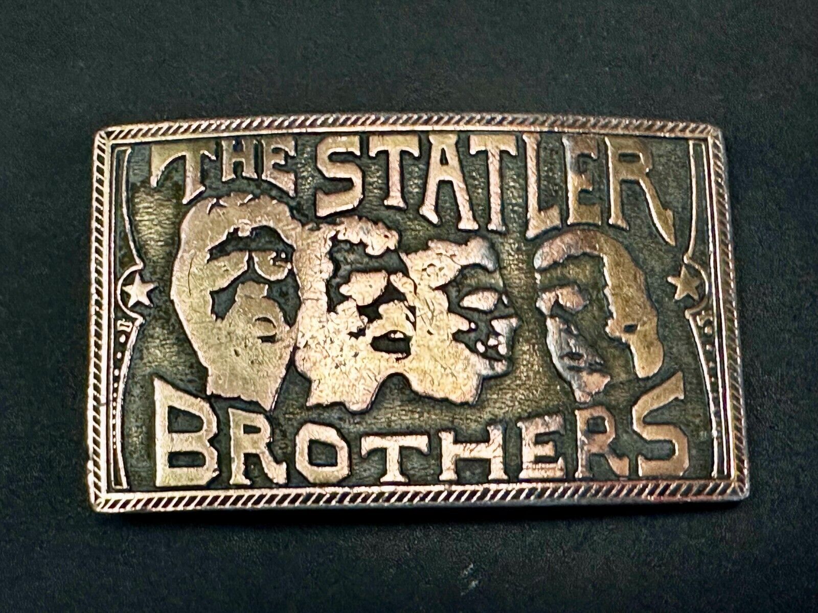 The Statler Brothers  Music Band Group - Jim Watson Vintage 1974 Belt Buckle