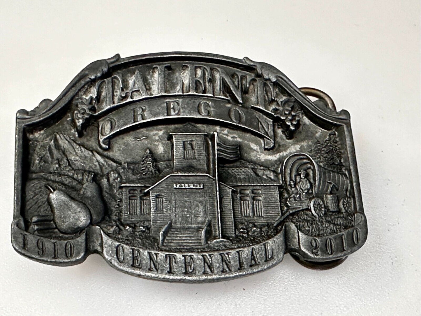 Talent Oregon Centennial Celebration 1910-2010 Commemorative Belt Buckle