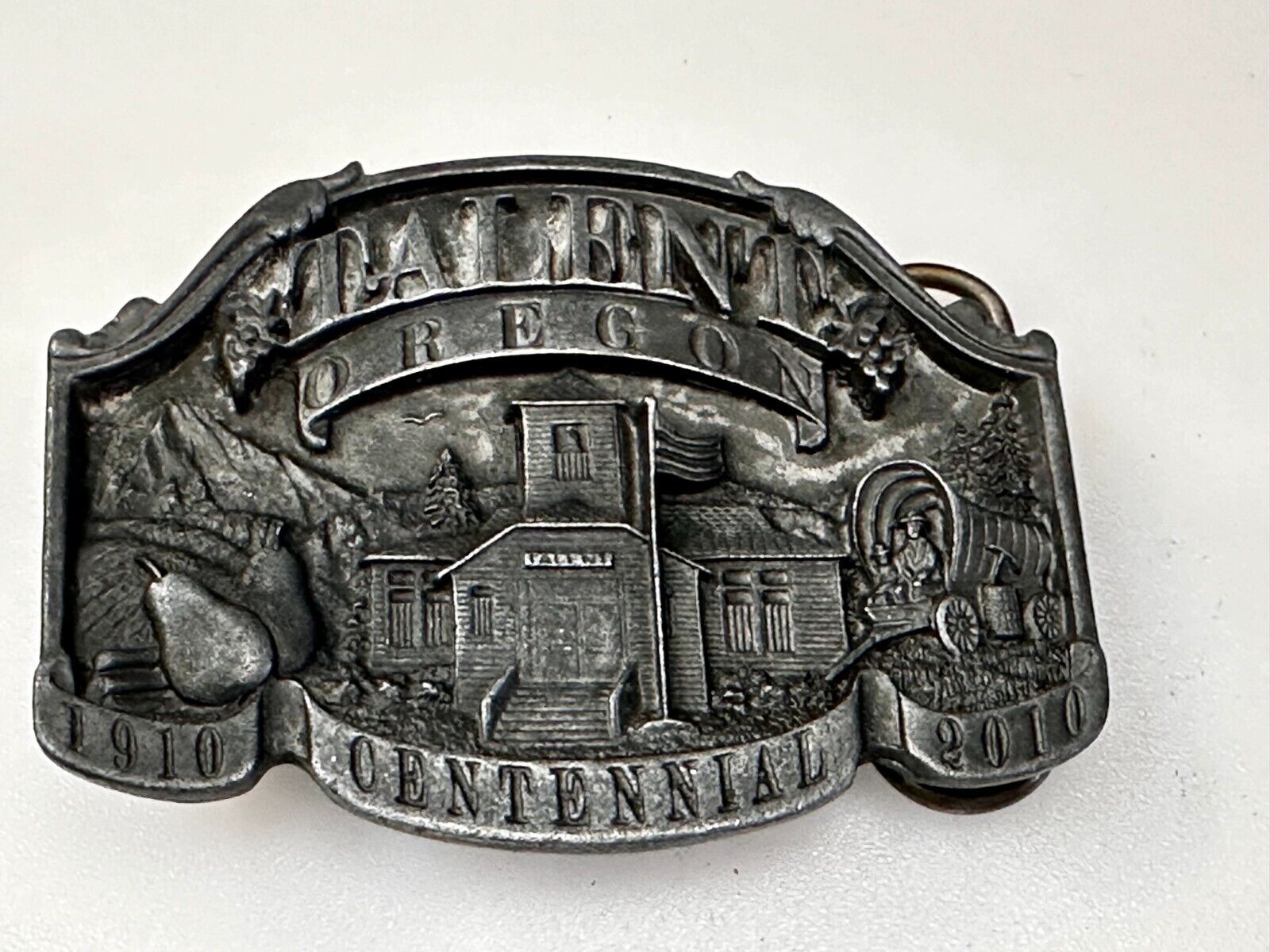 Talent Oregon Centennial Celebration 1910-2010 Commemorative Belt Buckle