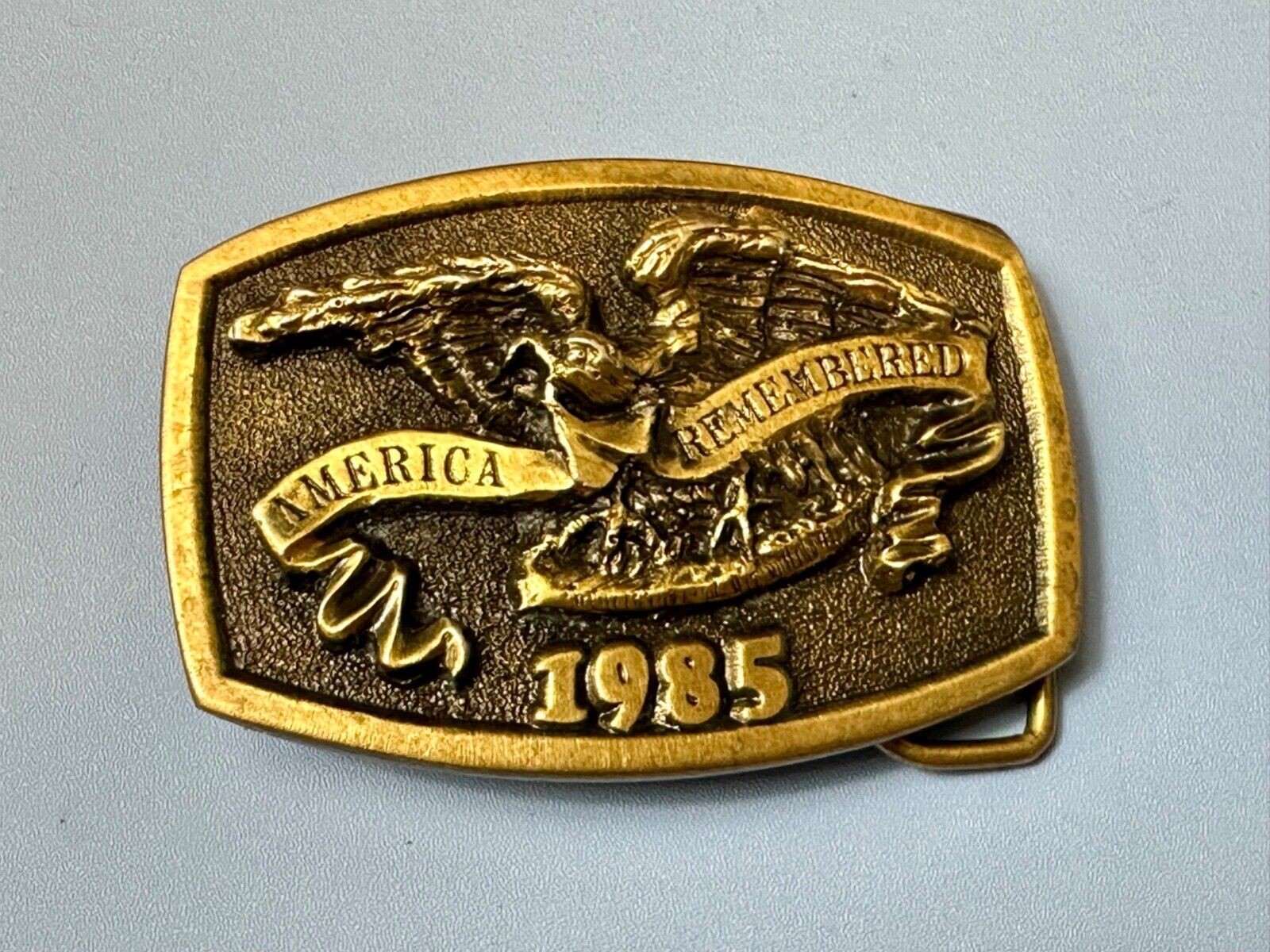 America Remembered - Park CITY  1985 belt buckle by Michael Ricker LIMITED NO 3