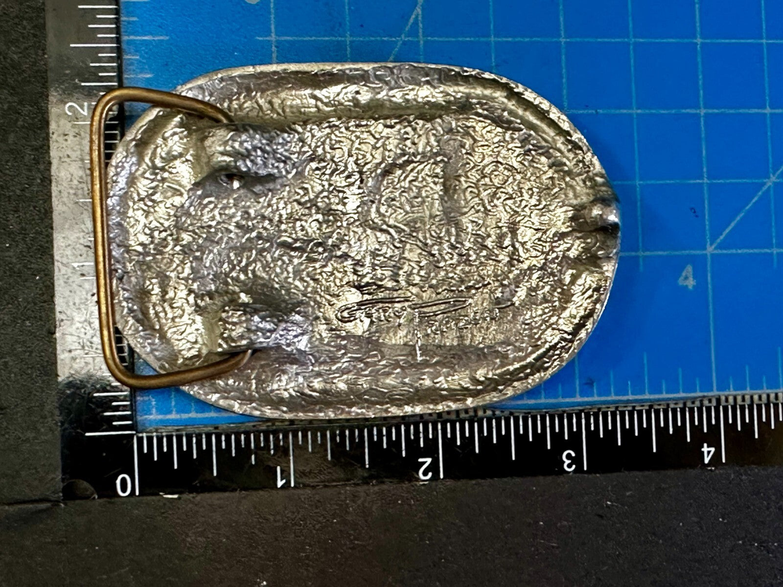 Utah Railway 83 Years 1995 RailRoad Train Car Belt Buckle by Gary Frazen