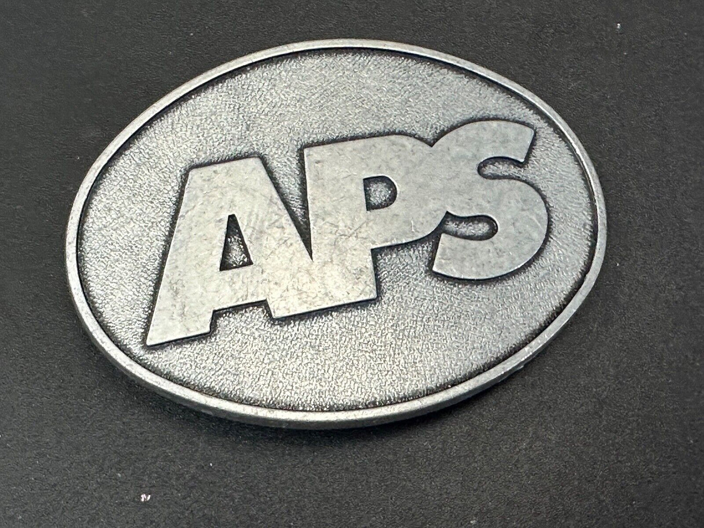 APS metal oval belt buckle  - unknown to me!