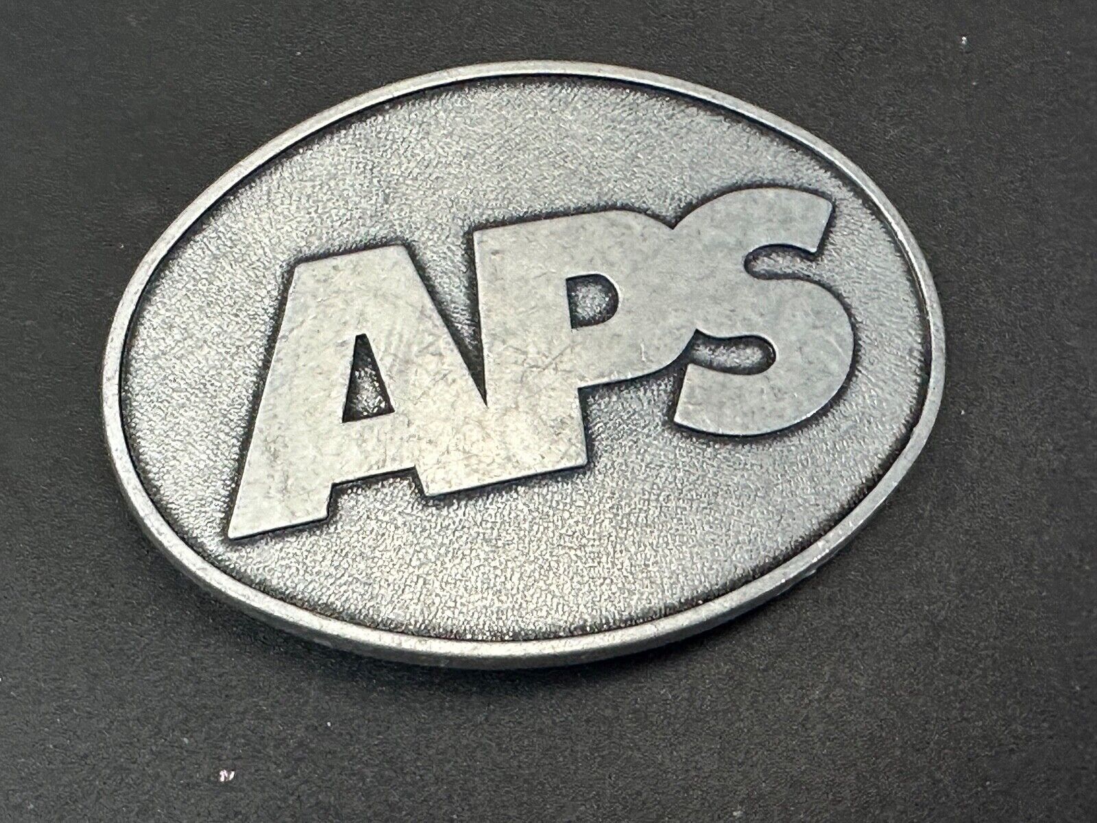 APS metal oval belt buckle  - unknown to me!
