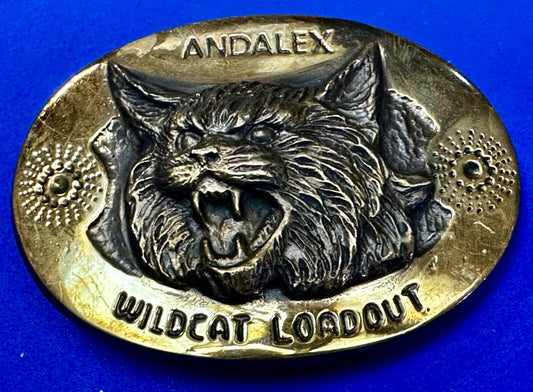 Andalex Wildcat Loadout Gold Tone Belt Buckle by Gary Phrazen