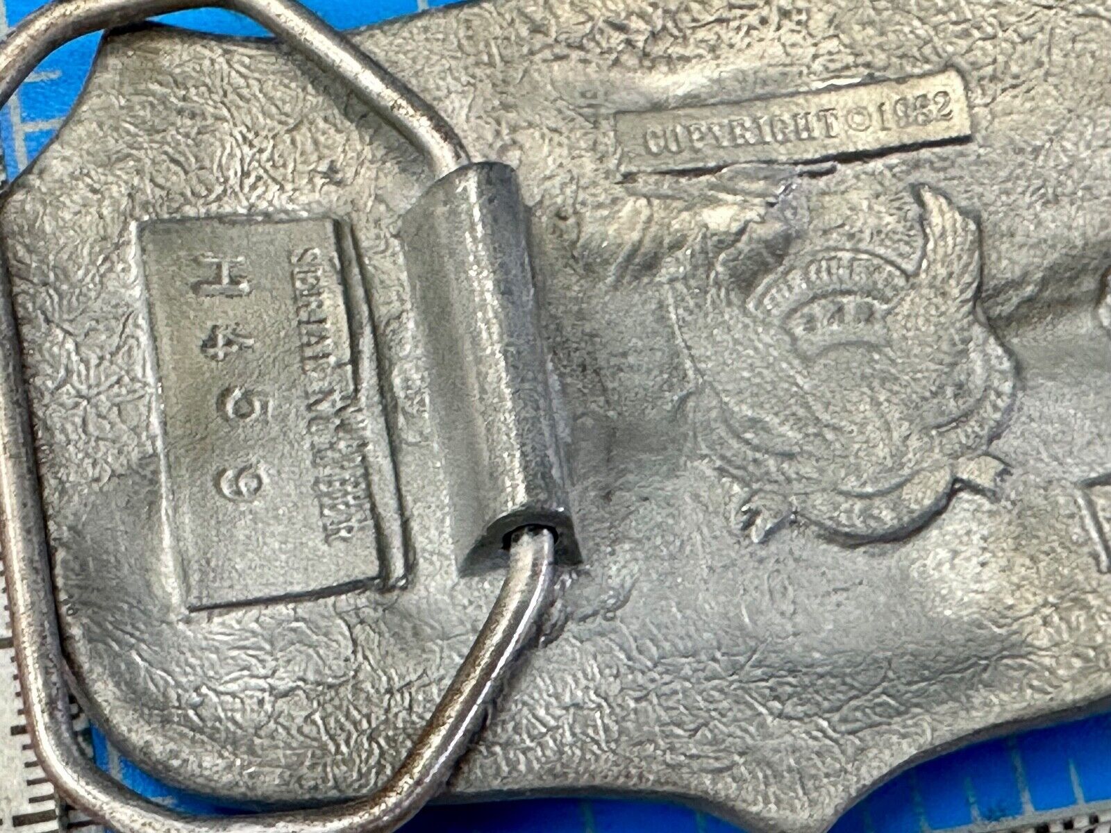 2nd amendment the right to keep and bear arms vintage 1982 belt buckle