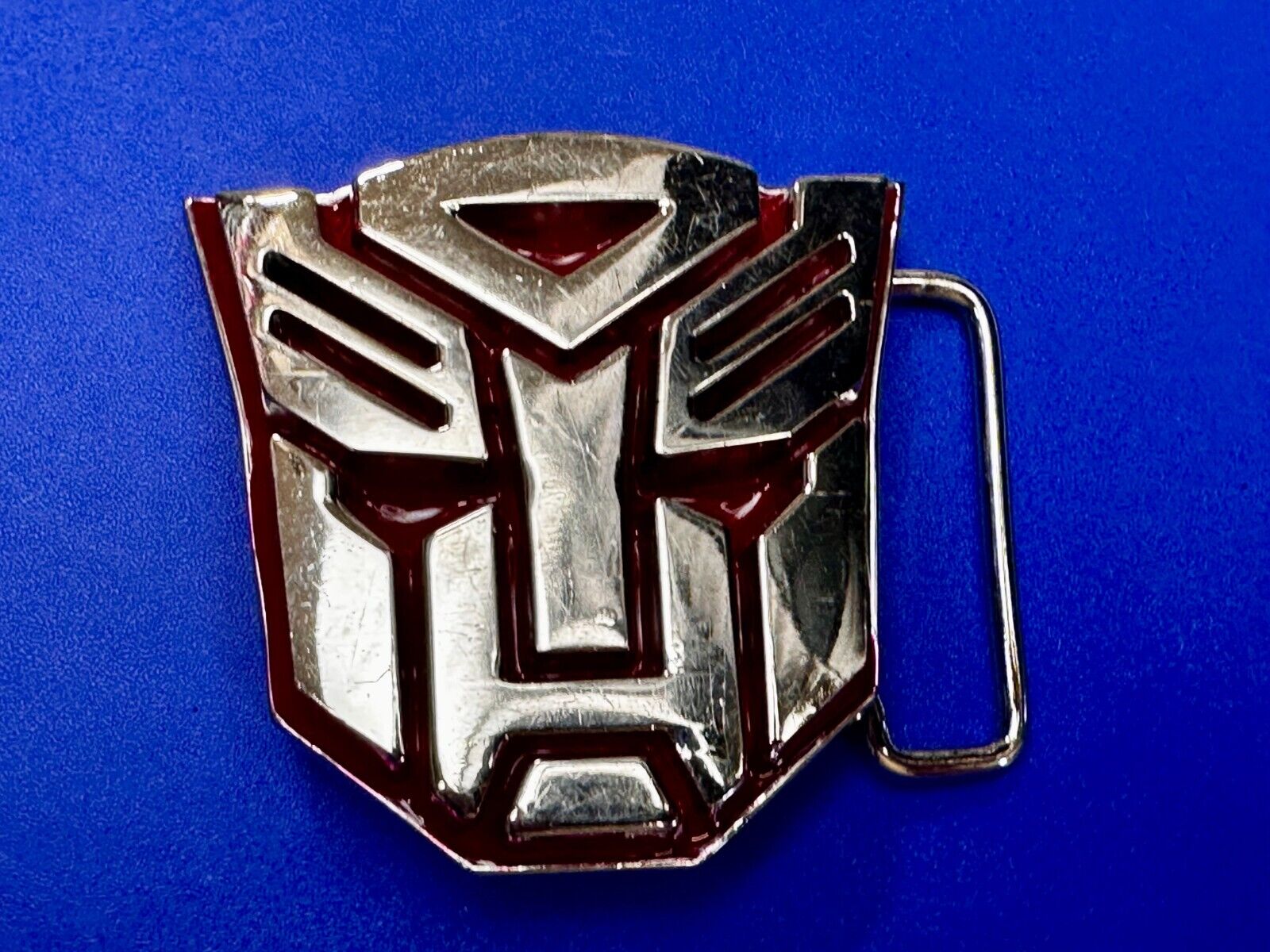 Transformers Autobot Optimus Prime Silver Red Color 2008 GTO Belt Buckle