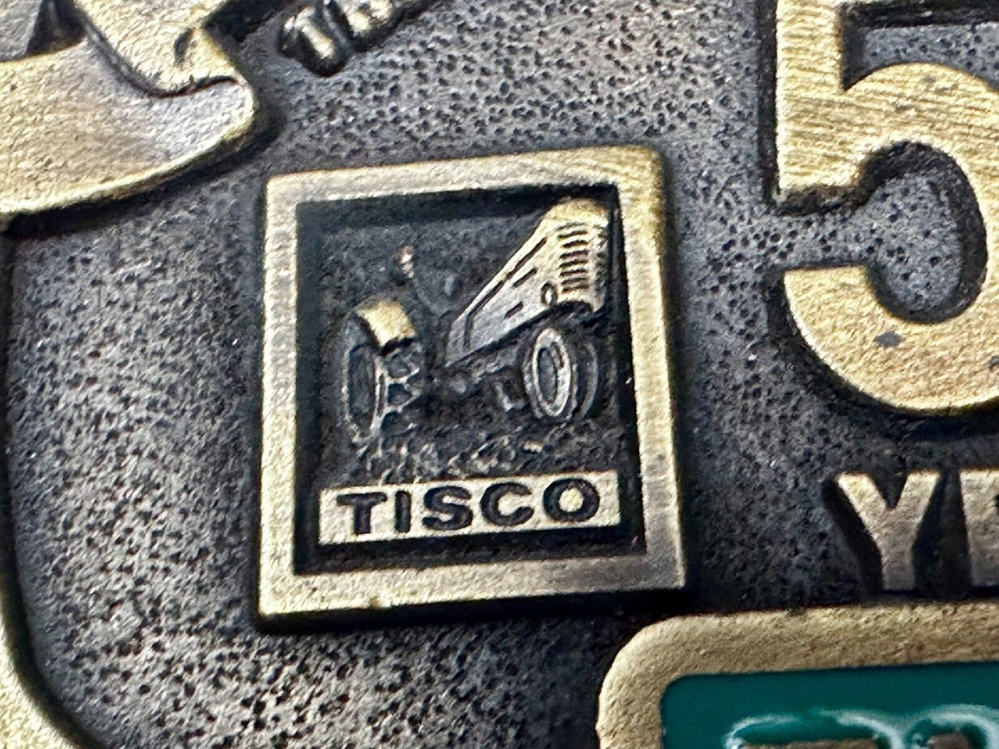 57 Years TISCO Tractor Implement Supply company NOS Belt Buckle by Speccast