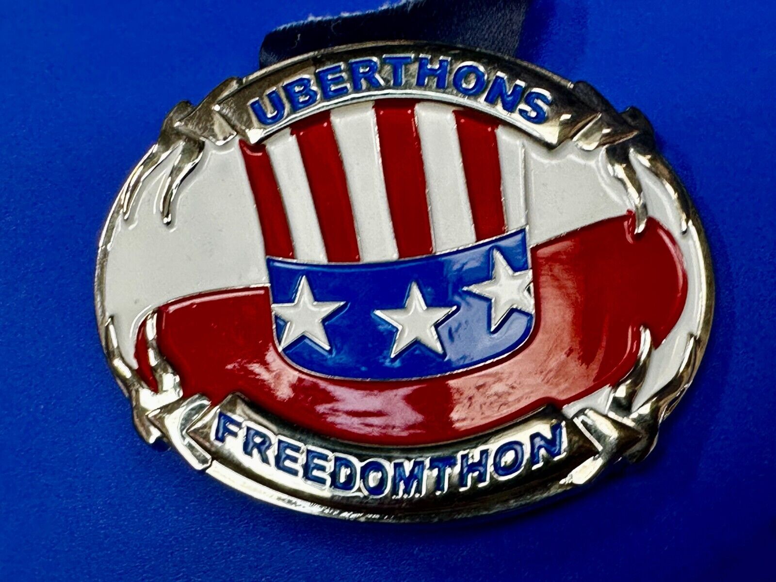 Uberthons FREEDOM TO Run Walk Marathon Event Commemorative Award Belt Buckle