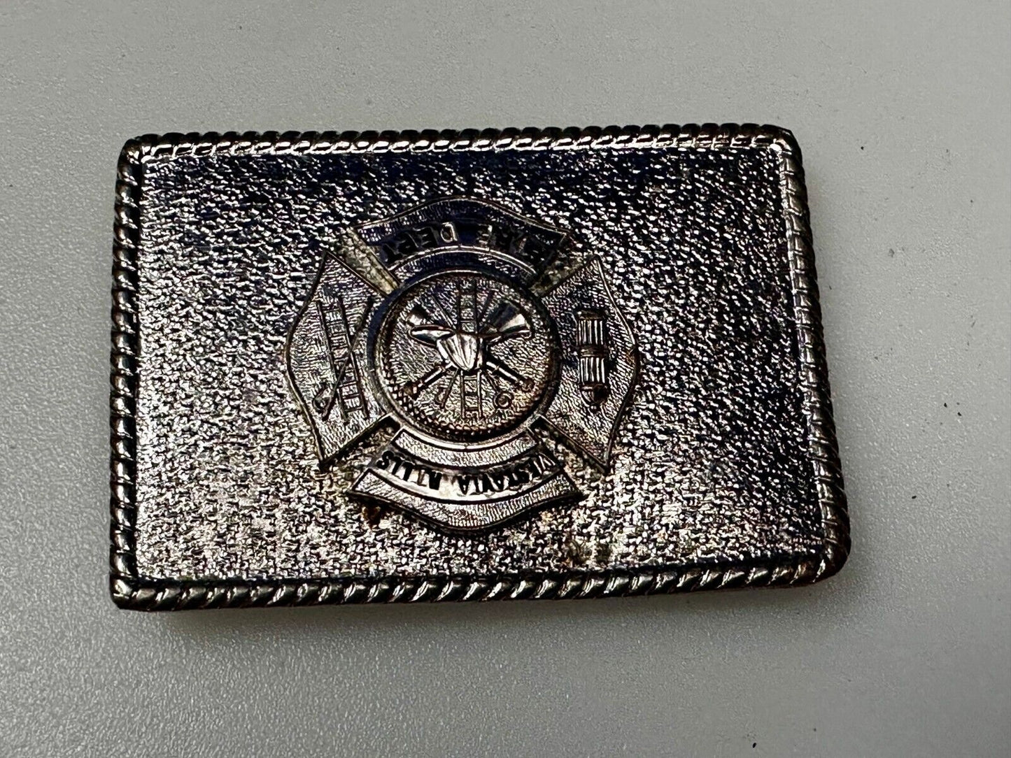 Vestavia Hills AL Department Fire Fighter Fireman Hook Fast Vintage Belt Buckle