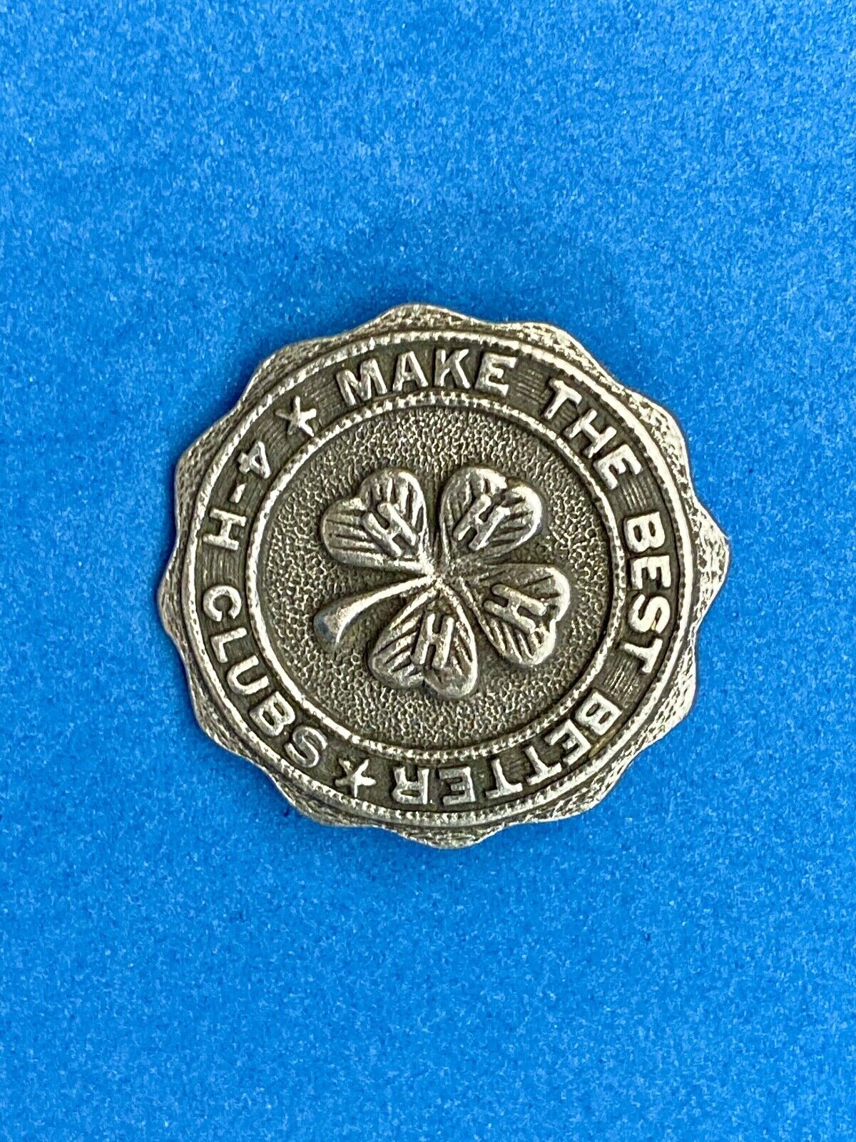 4H Club  Make The Best Better Silver Color Collectable Pin