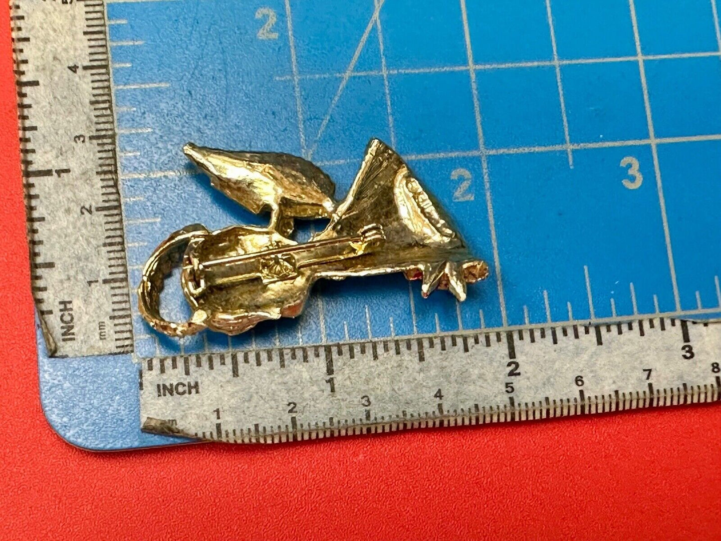 Vintage Little Angel Christmas Child Holiday Gold Tone Brooch Pin GERRY'S