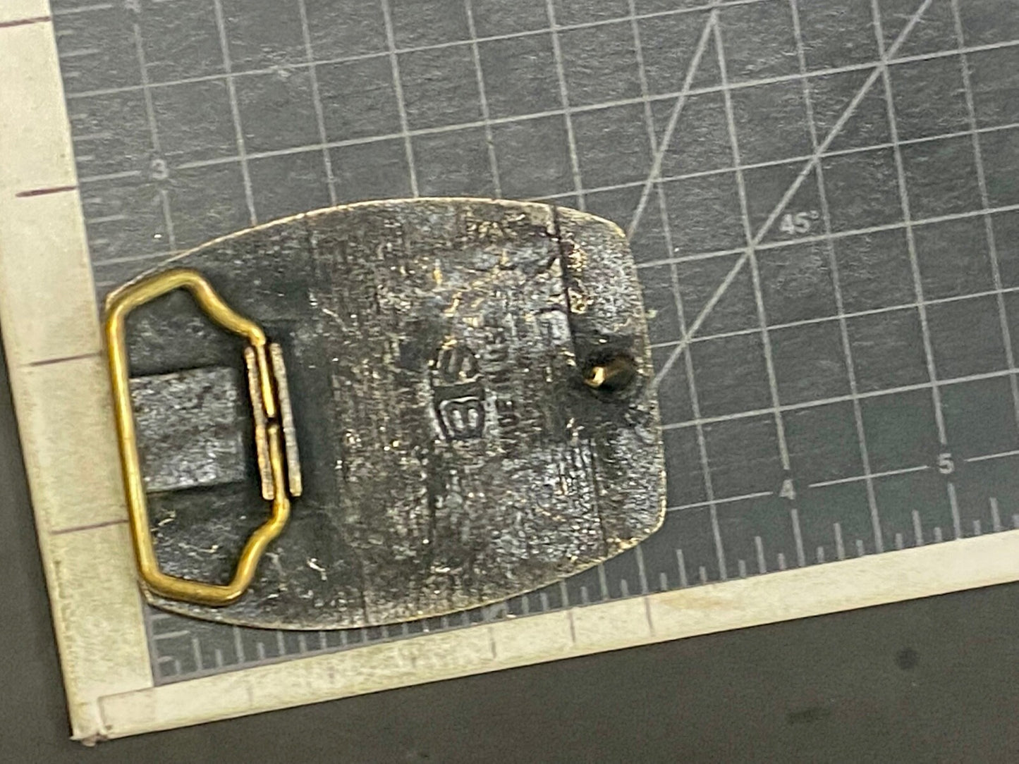 Telephone Communications Telecomunications Pole Climber Utility BTS Belt Buckle