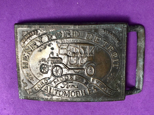  Vintage Henry Ford Detroit Model T Automobiles Belt Buckle PC 2020340010