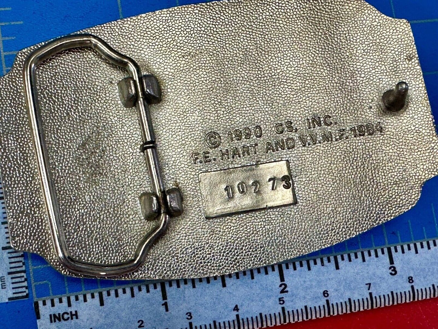 VIETNAM REMEMBERED 1959 1975 War Veteran Veterans F.E. Hart Numbered Belt Buckle