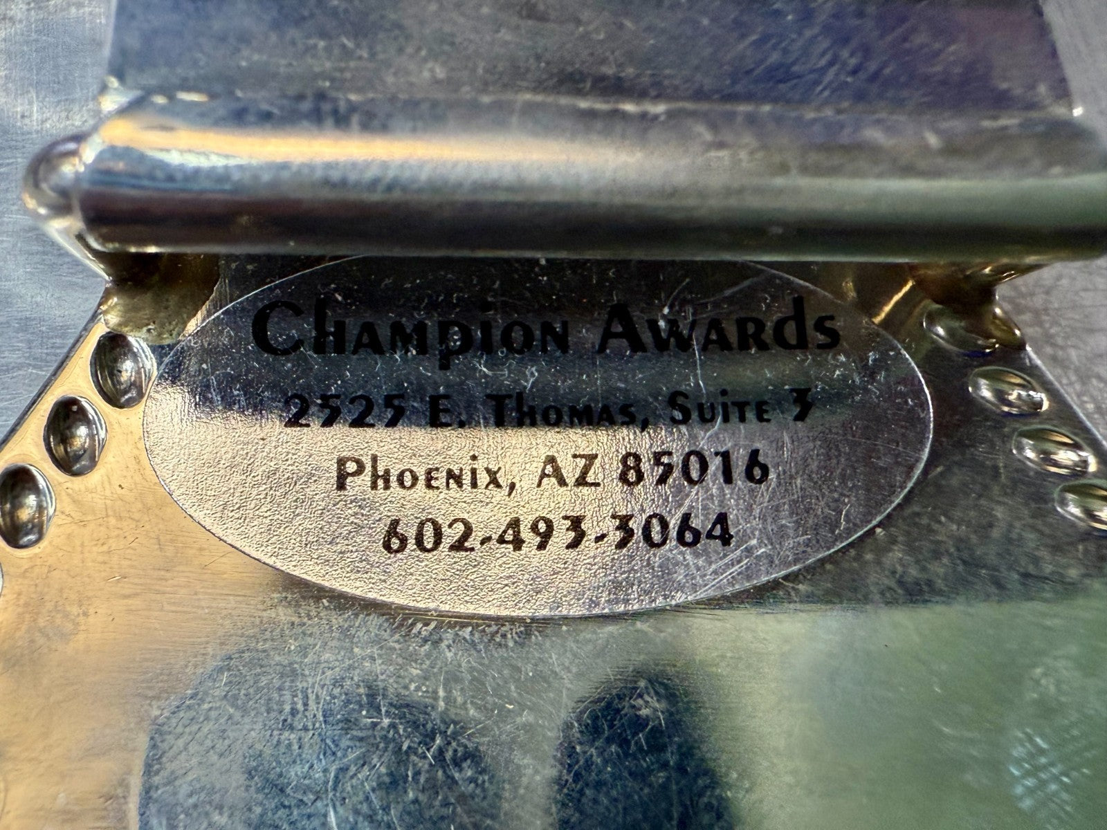 Auburn Trapshooting Auburn California Doubles Trophy Champion Awards Belt Buckle