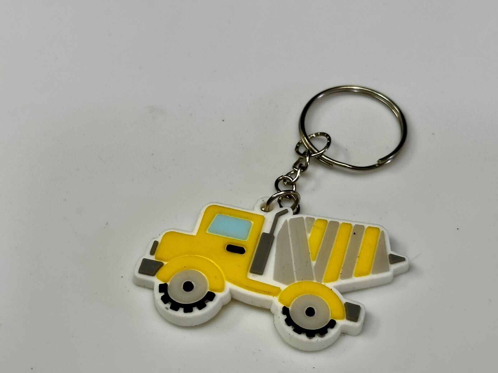 Toy Cement Truck cutout Keychain - Key Ring Chain
