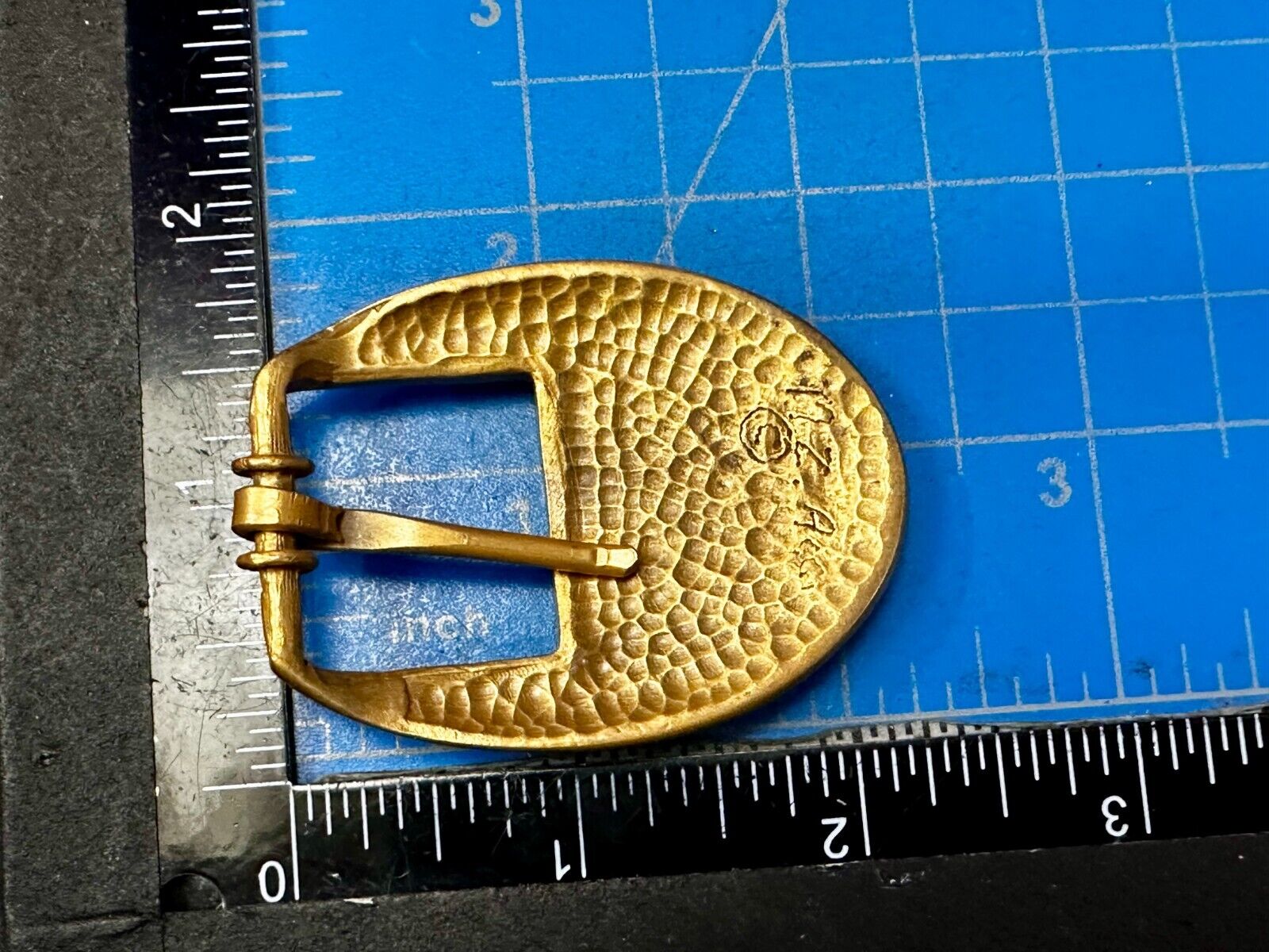 Unique Retro Gold Tone Replacement Dress Belt Buckle - Signed