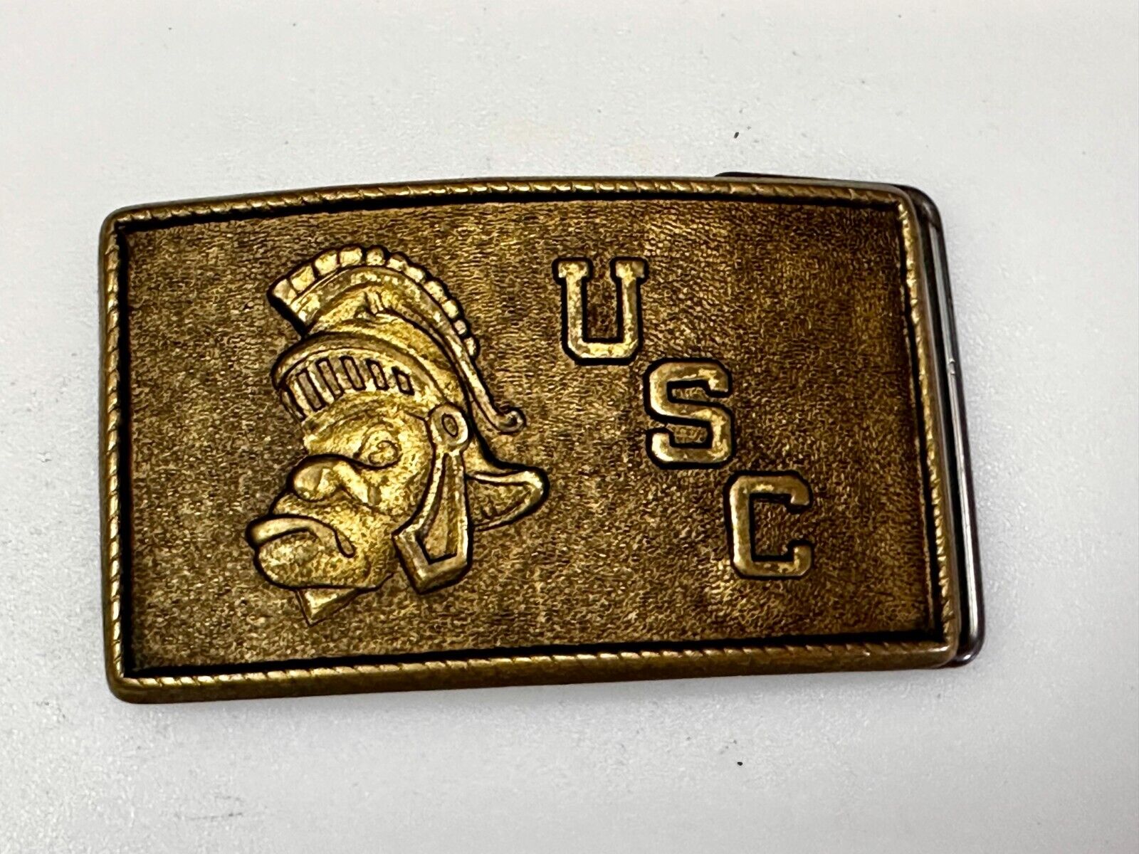 USC University Of Southern California Trojans Football Sports VTG Belt Buckle